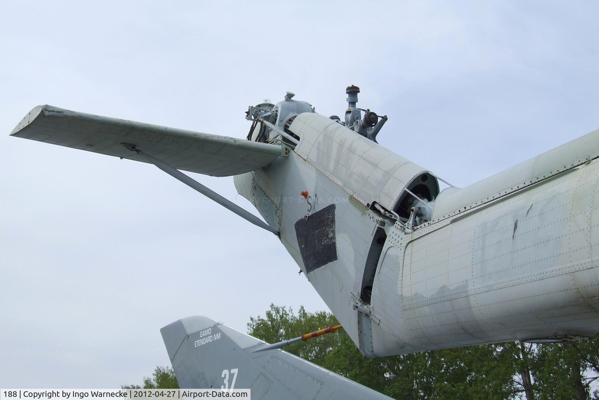 188, Aerospatiale SA-321G Super Frelon C/N 188, Aerospatiale SA.321GV Super Frelon (minus rotors) at the Musee Aeronautique, Orange