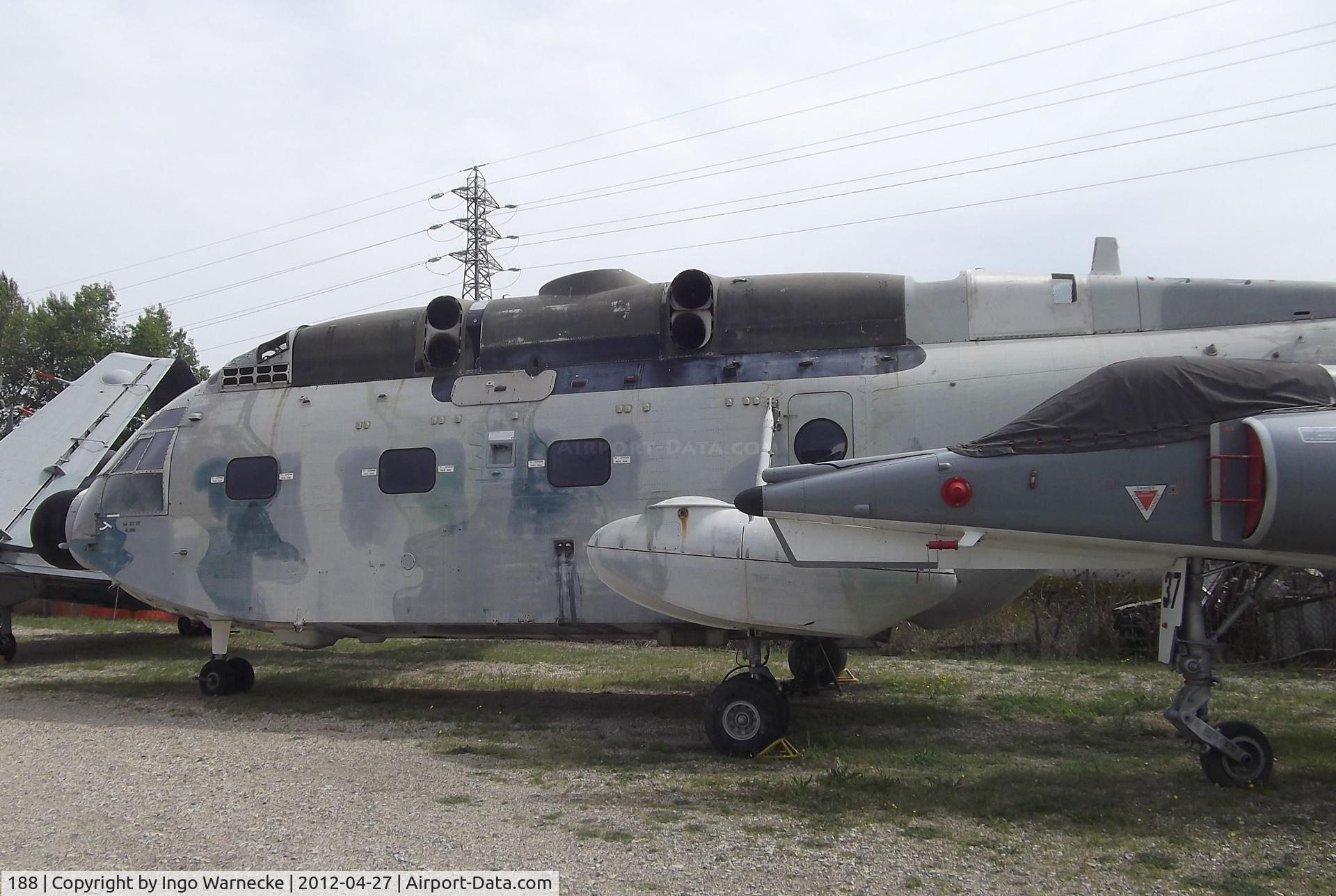 188, Aerospatiale SA-321G Super Frelon C/N 188, Aerospatiale SA.321GV Super Frelon (minus rotors) at the Musee Aeronautique, Orange