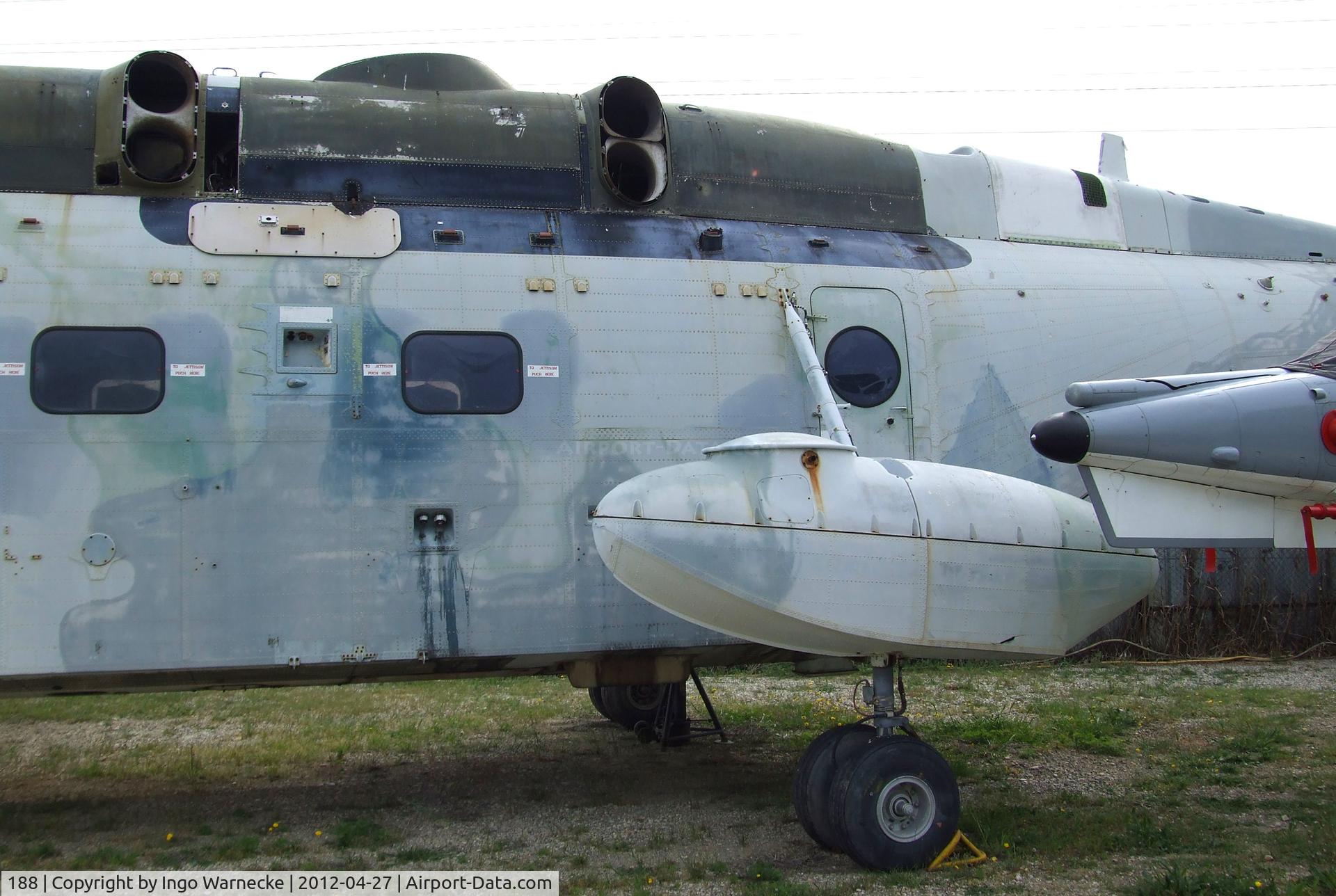 188, Aerospatiale SA-321G Super Frelon C/N 188, Aerospatiale SA.321GV Super Frelon (minus rotors) at the Musee Aeronautique, Orange