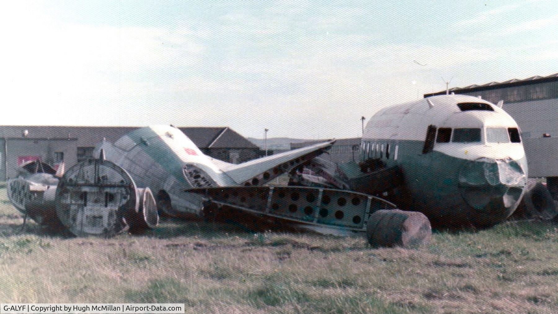 G-ALYF, 1943 Douglas C-47 Dakota 3 C/N 19350, G-ALYF at Glasgow Airport, Scotland.