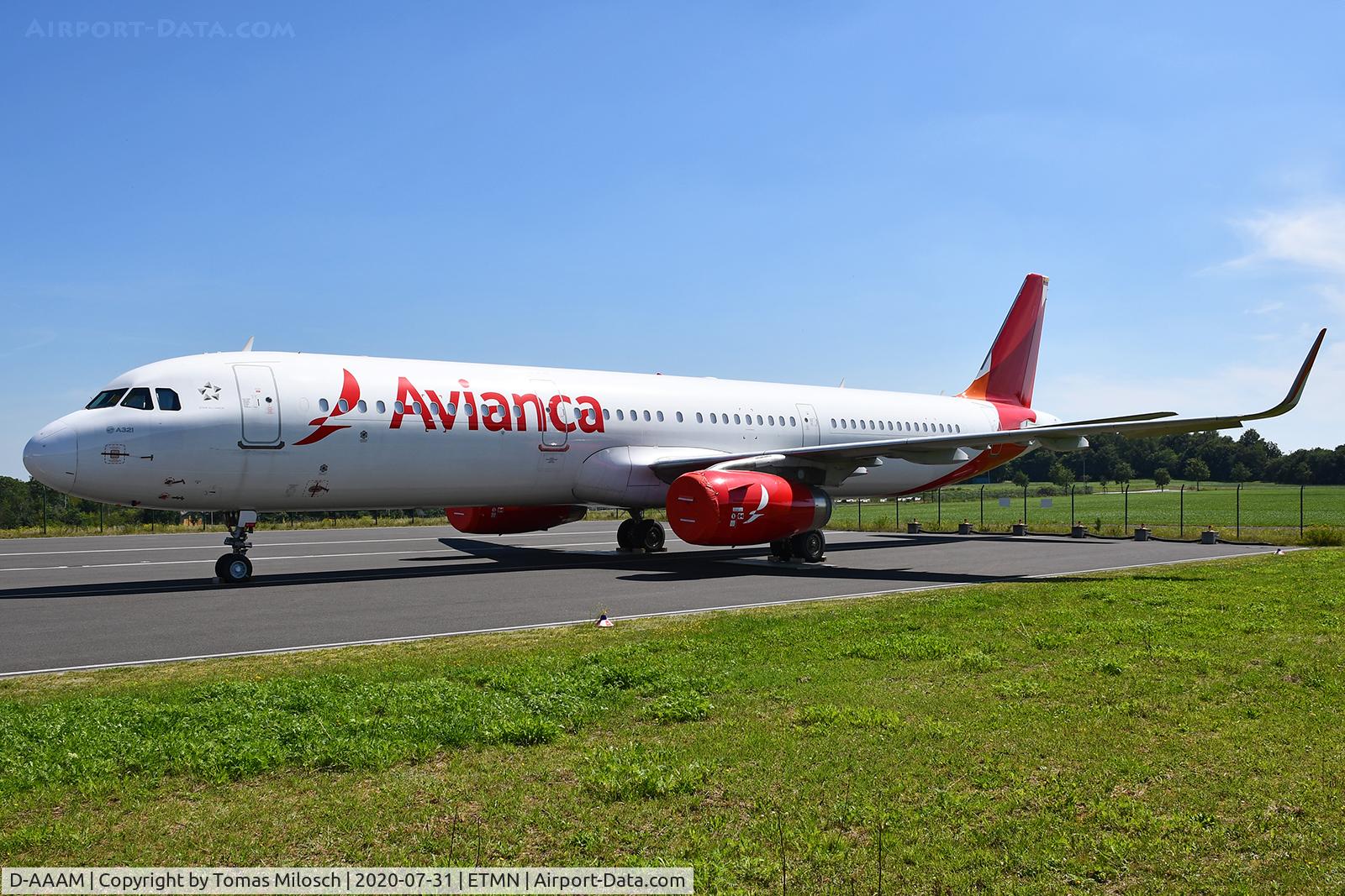 D-AAAM, 2014 Airbus A321-231 C/N 6294, Parked at Nordholz Spieka (FCN/ETMN/NDZ)