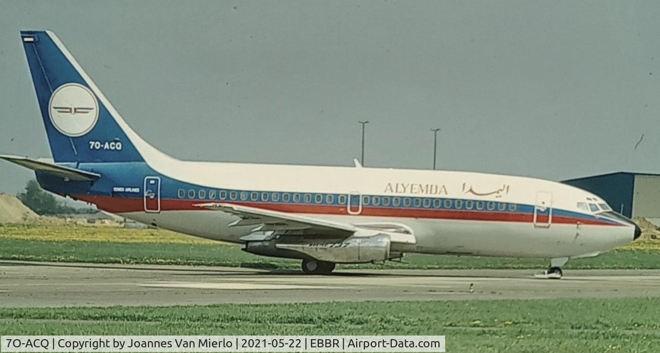 7O-ACQ, 1984 Boeing 737-2R4C C/N 23129, Scan from slide