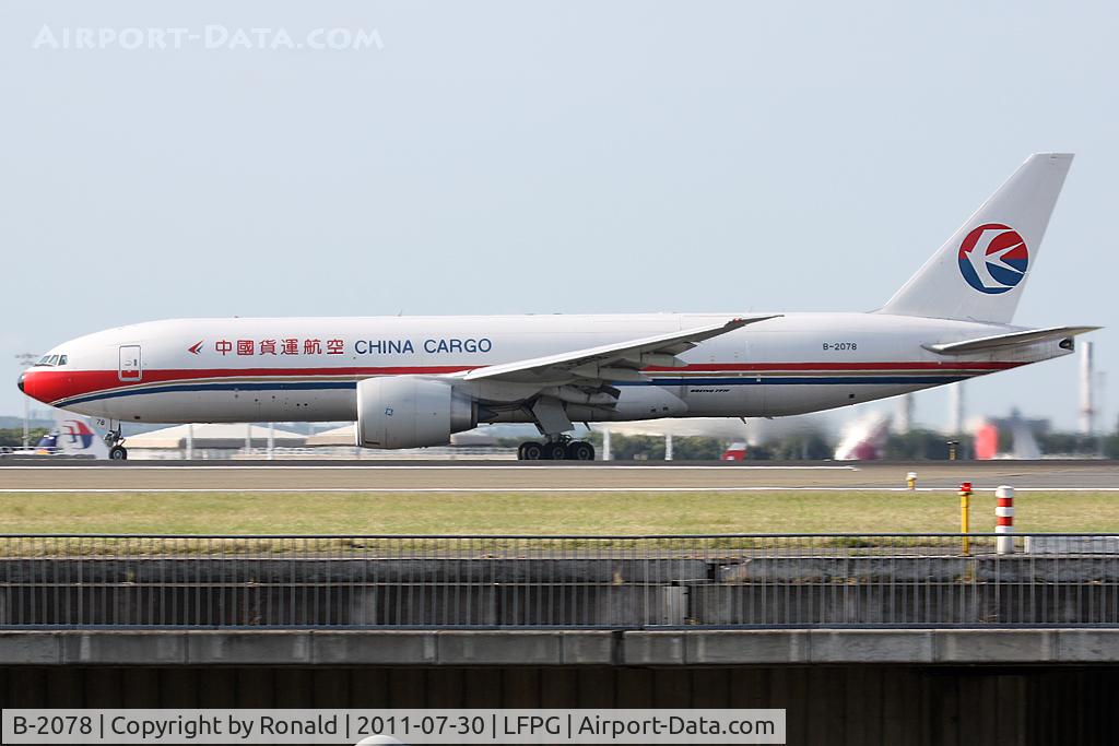 B-2078, 2010 Boeing 777-F6N C/N 37714, at cdg