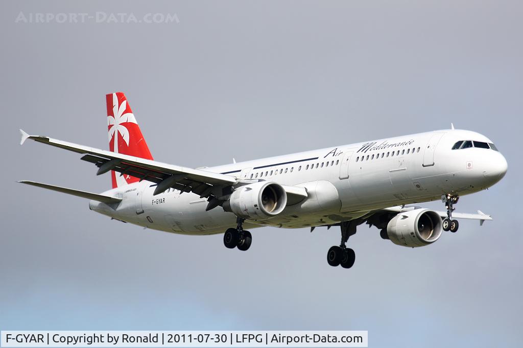 F-GYAR, 1995 Airbus A321-211 C/N 891, at cdg