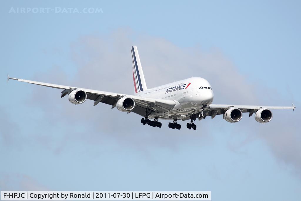 F-HPJC, 2009 Airbus A380-861 C/N 043, at cdg