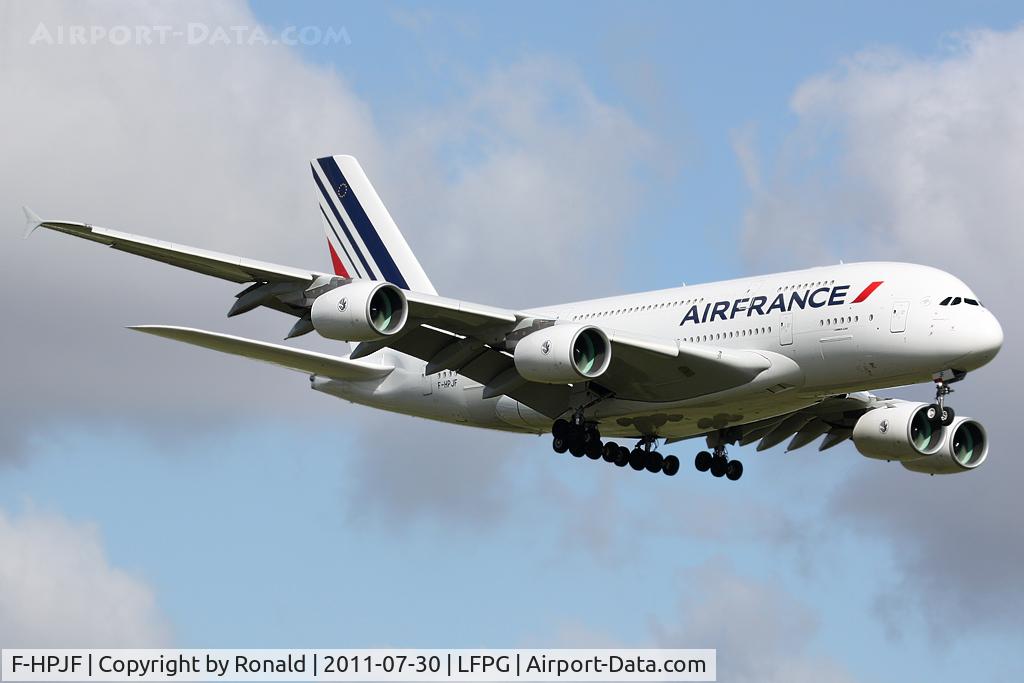 F-HPJF, 2010 Airbus A380-861 C/N 064, at cdg