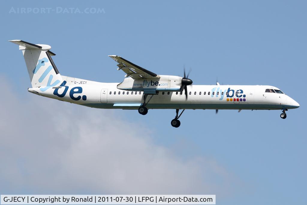 G-JECY, 2007 De Havilland Canada DHC-8-402Q Dash 8 C/N 4157, at cdg