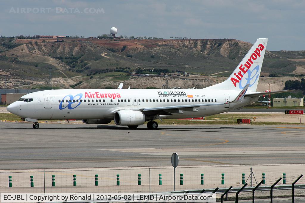EC-JBL, 2004 Boeing 737-85P C/N 33974, at mad