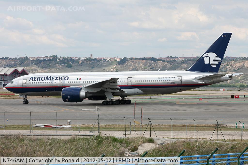 N746AM, 2006 Boeing 777-2Q8 C/N 32719, at mad