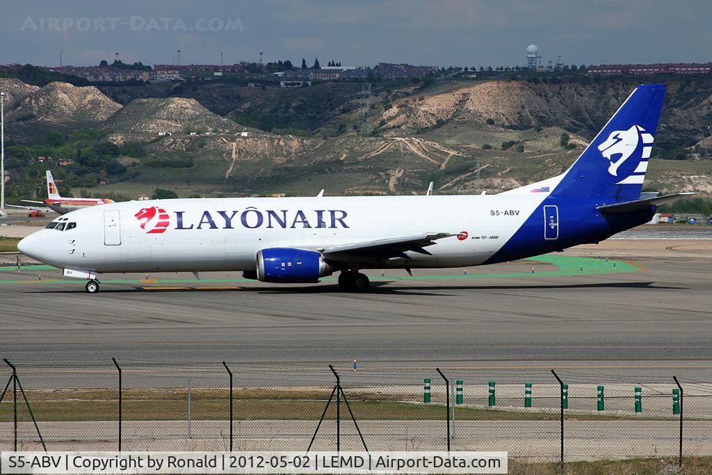 S5-ABV, 1989 Boeing 737-4K5 C/N 24128, at mad