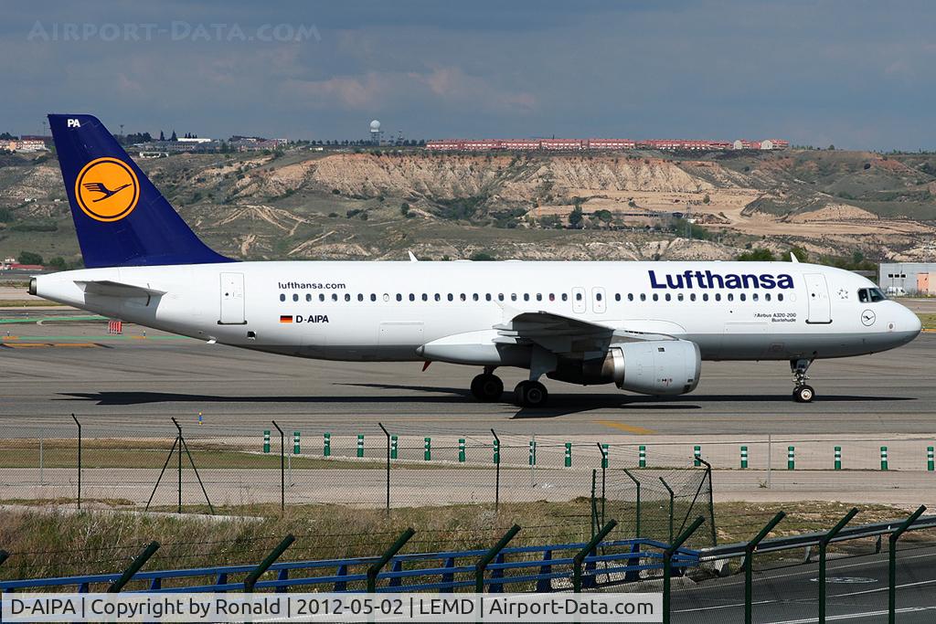 D-AIPA, 1989 Airbus A320-211 C/N 0069, at mad