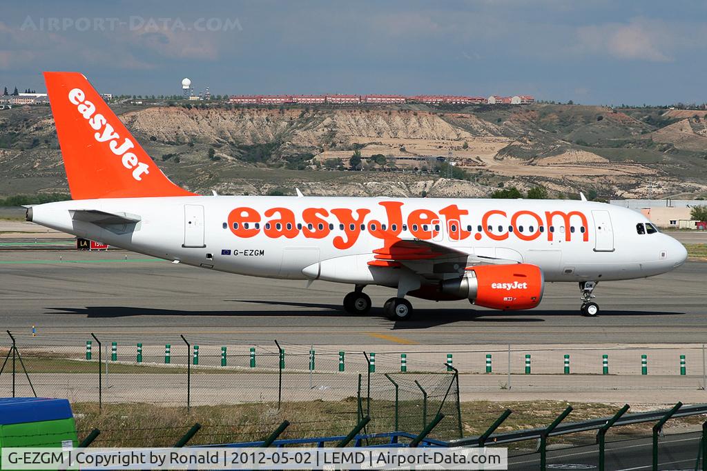 G-EZGM, 2011 Airbus A319-111 C/N 4778, at mad