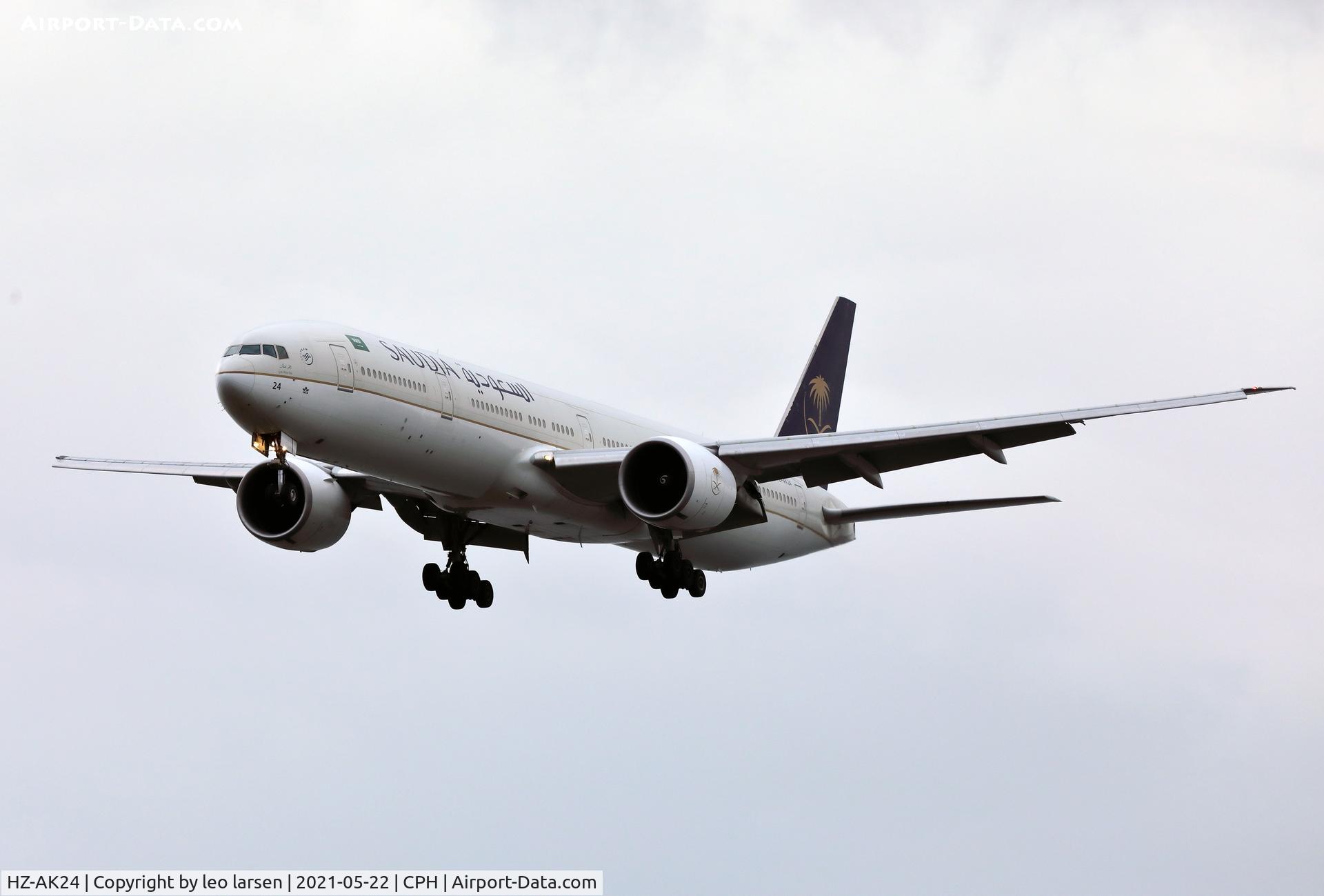 HZ-AK24, 2014 Boeing 777-368/ER C/N 42262, Copenhagen 22.5.2021