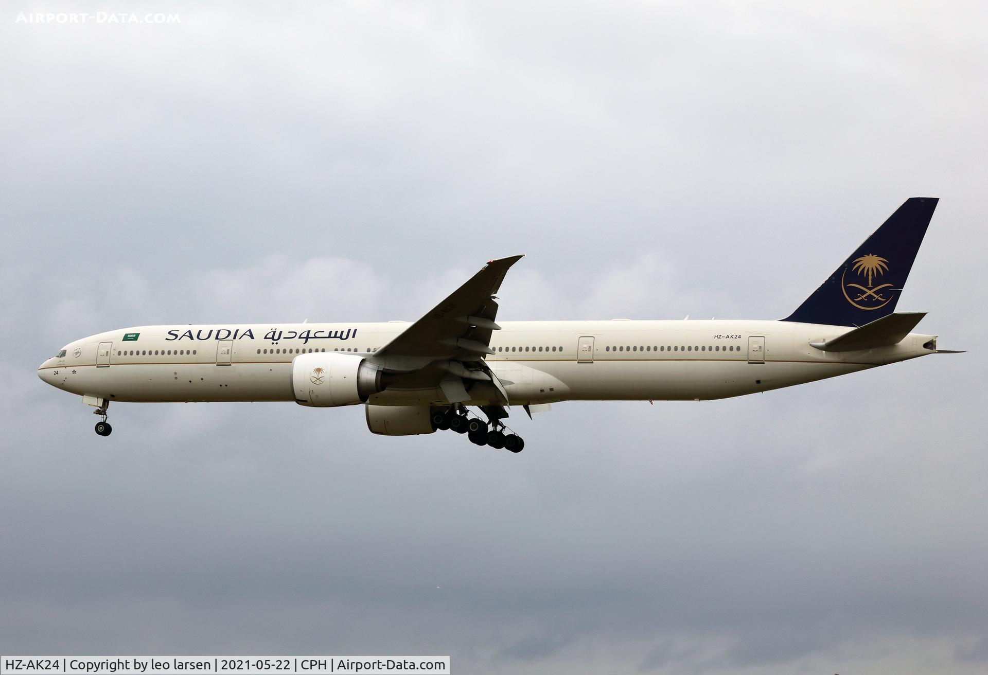 HZ-AK24, 2014 Boeing 777-368/ER C/N 42262, Copenhagen 22.5.2021