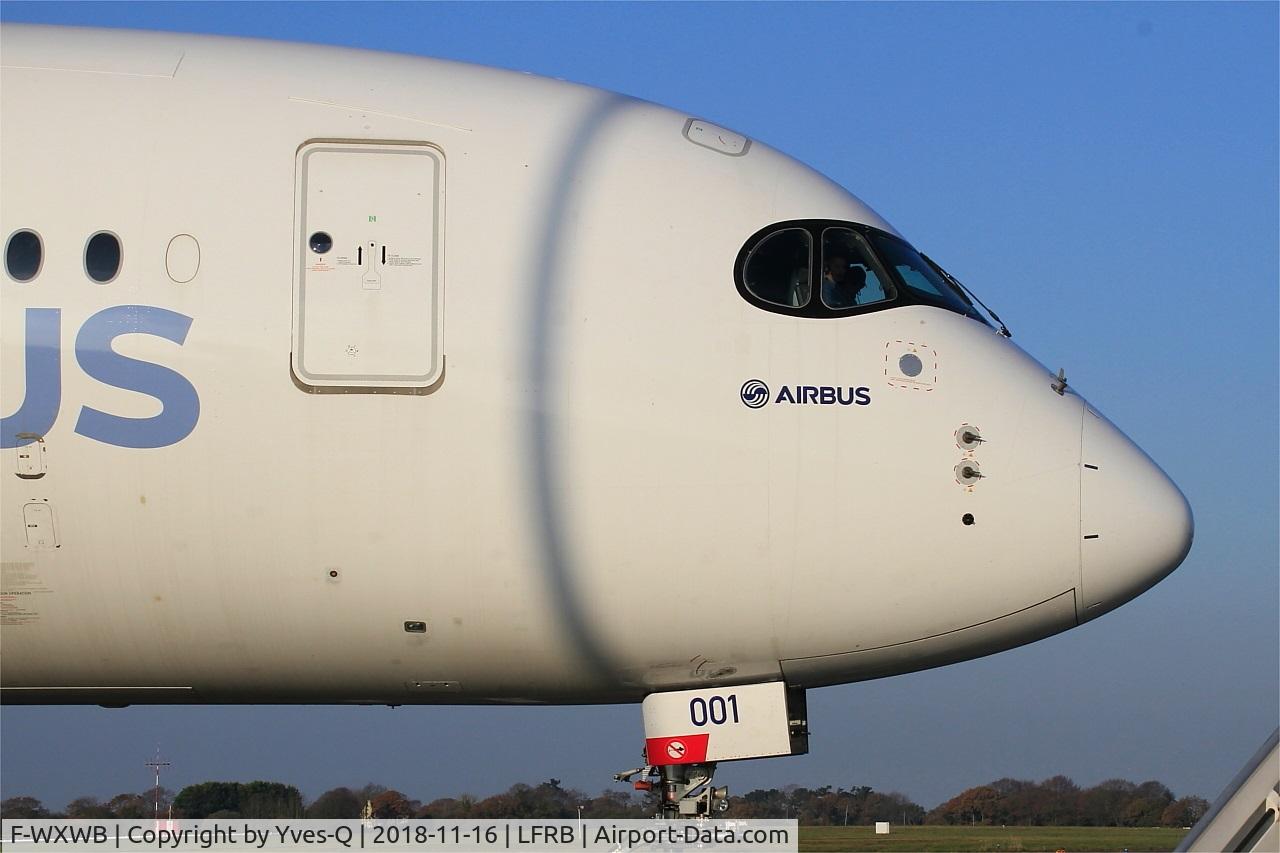 F-WXWB, 2013 Airbus A350-941 C/N 001, Airbus A350-941, Parking area, Brest-Bretagne airport (LFRB-BES)