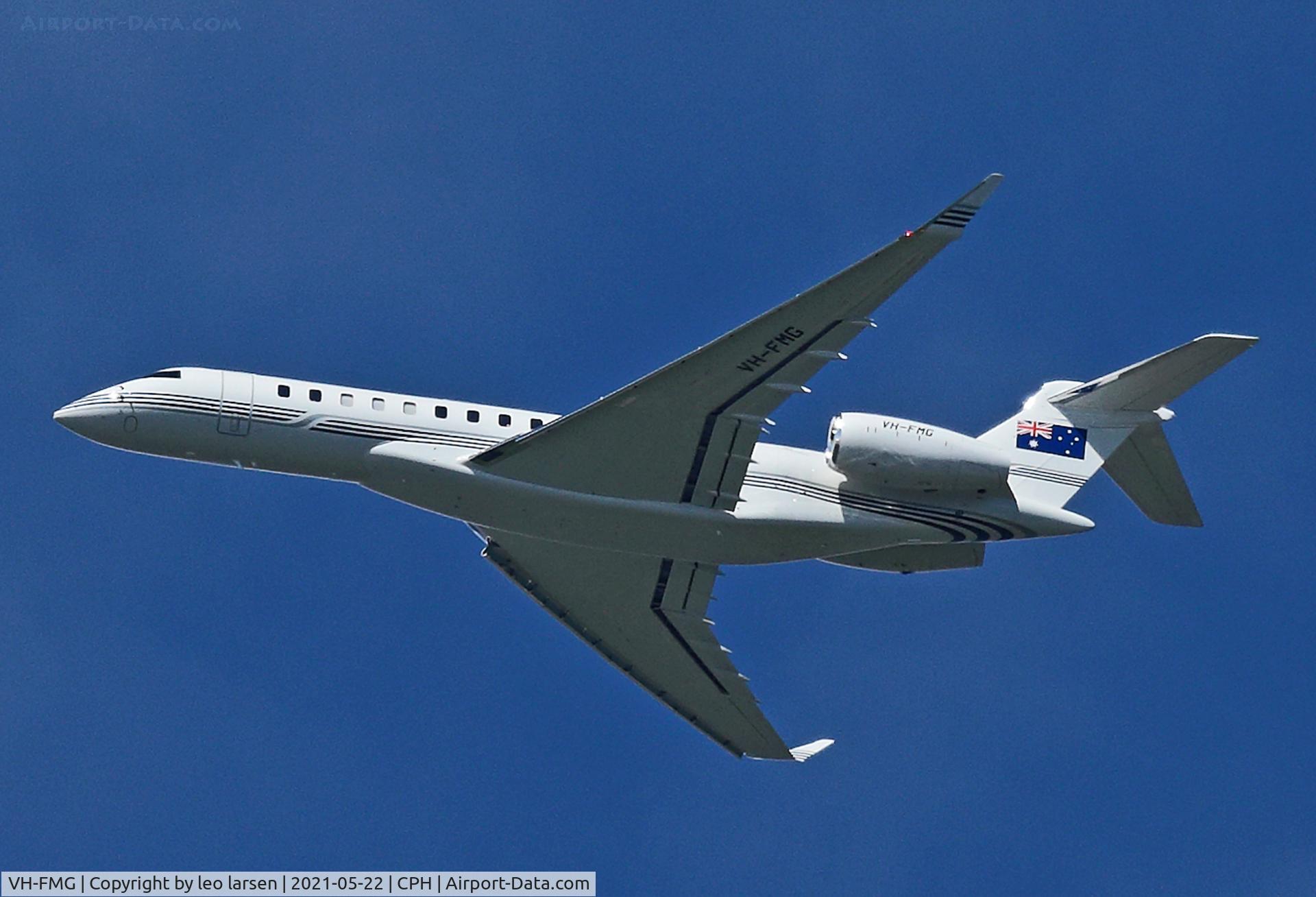 VH-FMG, 2020 Bombardier BD-700-2A12 Global 7500 C/N 70059, Copenhagen 22.5.2021
