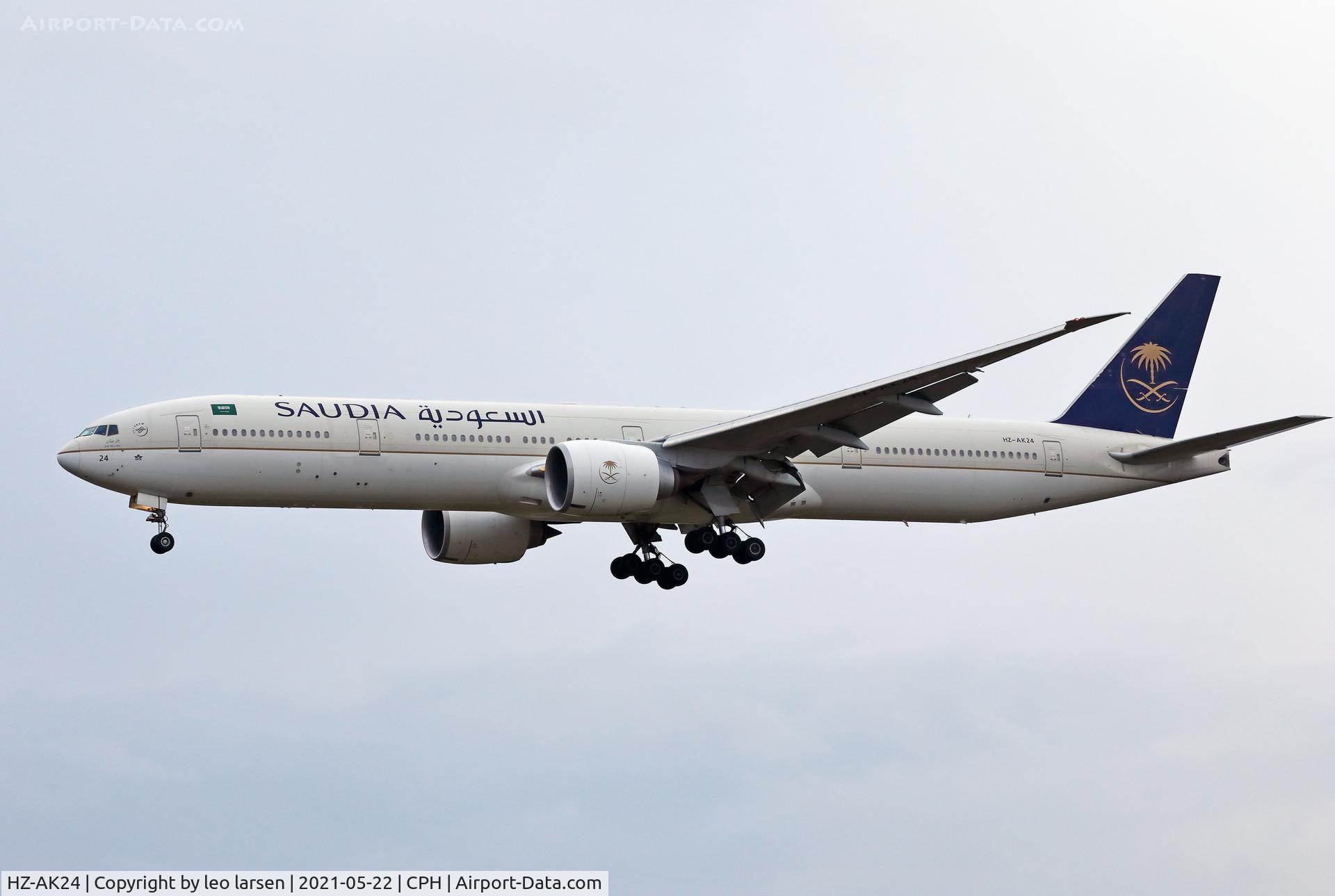 HZ-AK24, 2014 Boeing 777-368/ER C/N 42262, Copenhagen 22.5.2021