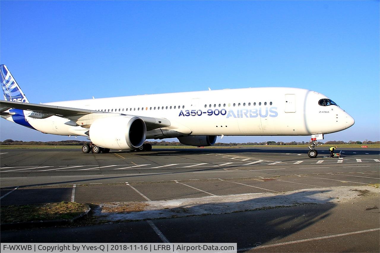 F-WXWB, 2013 Airbus A350-941 C/N 001, Airbus A350-941, Parking area, Brest-Bretagne airport (LFRB-BES)