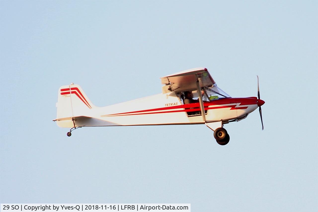 29 SO, Humbert Tétras 912BS C/N Not found 29 SO, Humbert Tétras 912 BS, Take off rwy 07L, Brest-Bretagne airport (LFRB-BES)