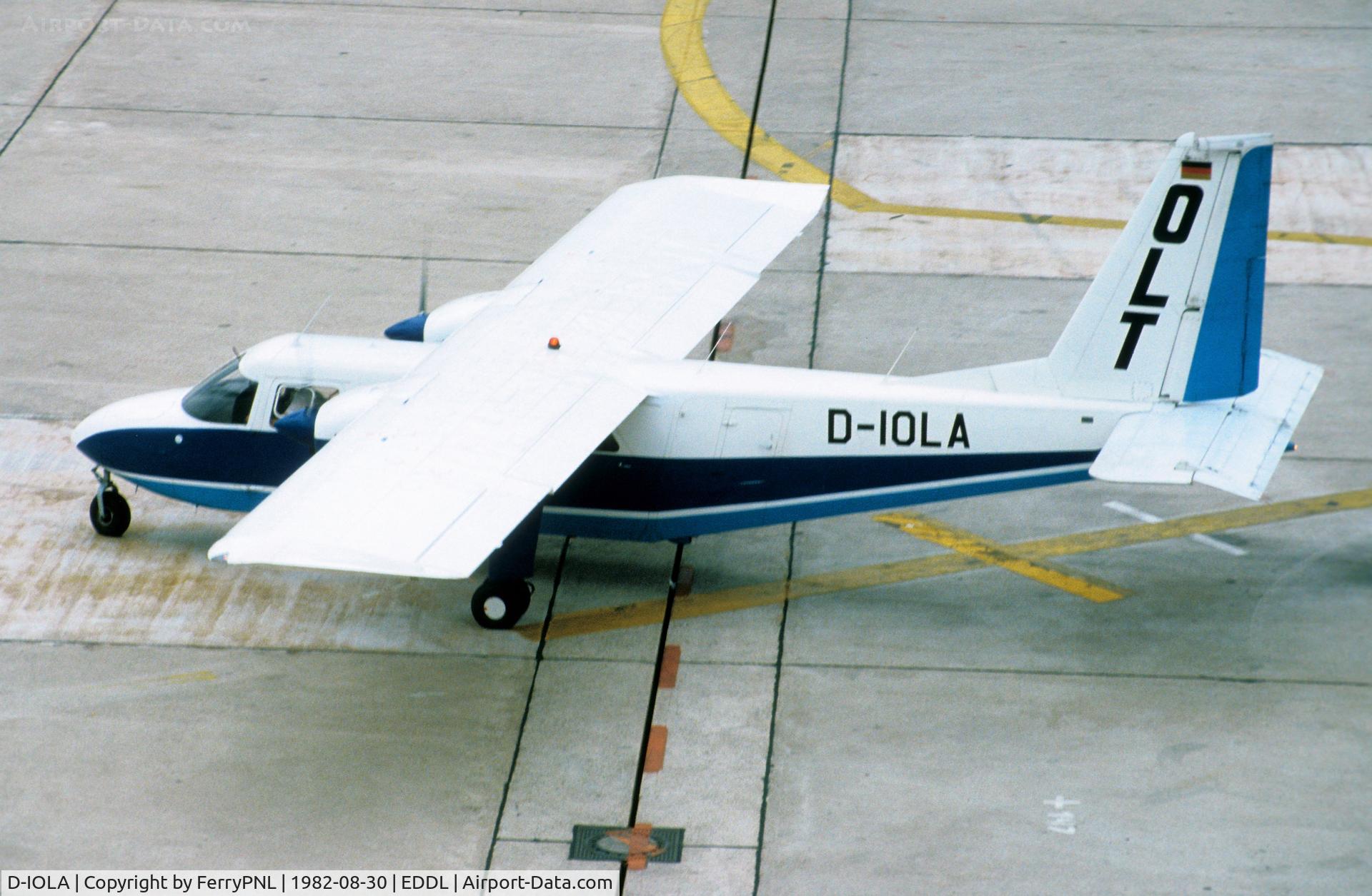 D-IOLA, 1971 Britten-Norman BN-2A-21 Islander C/N 277, OLT Islander in DUS