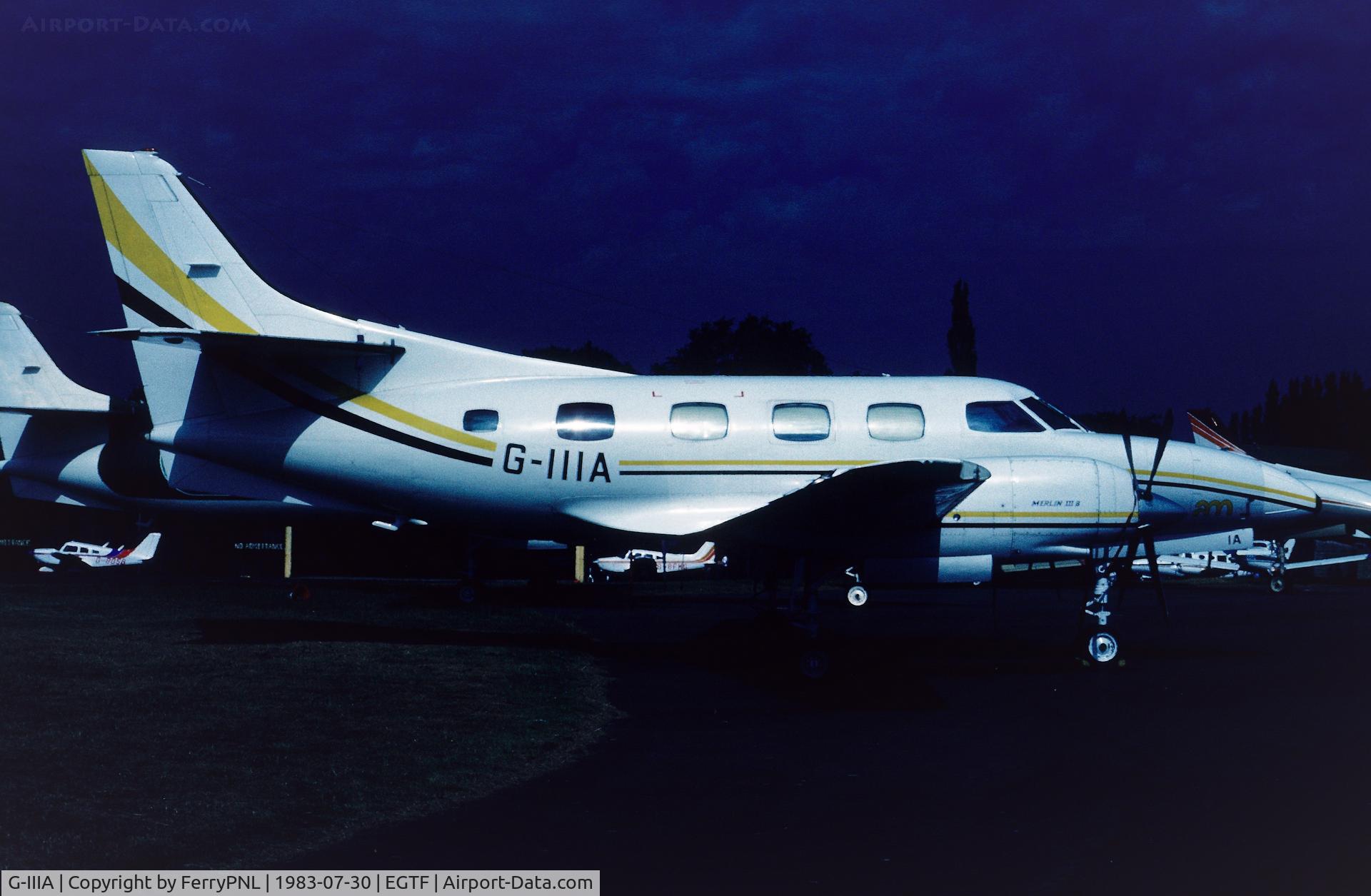 G-IIIA, 1980 Swearingen SA-226T(B) Merlin IIIB C/N T-342, Willowbrook International Ltd. MerlinIIIB