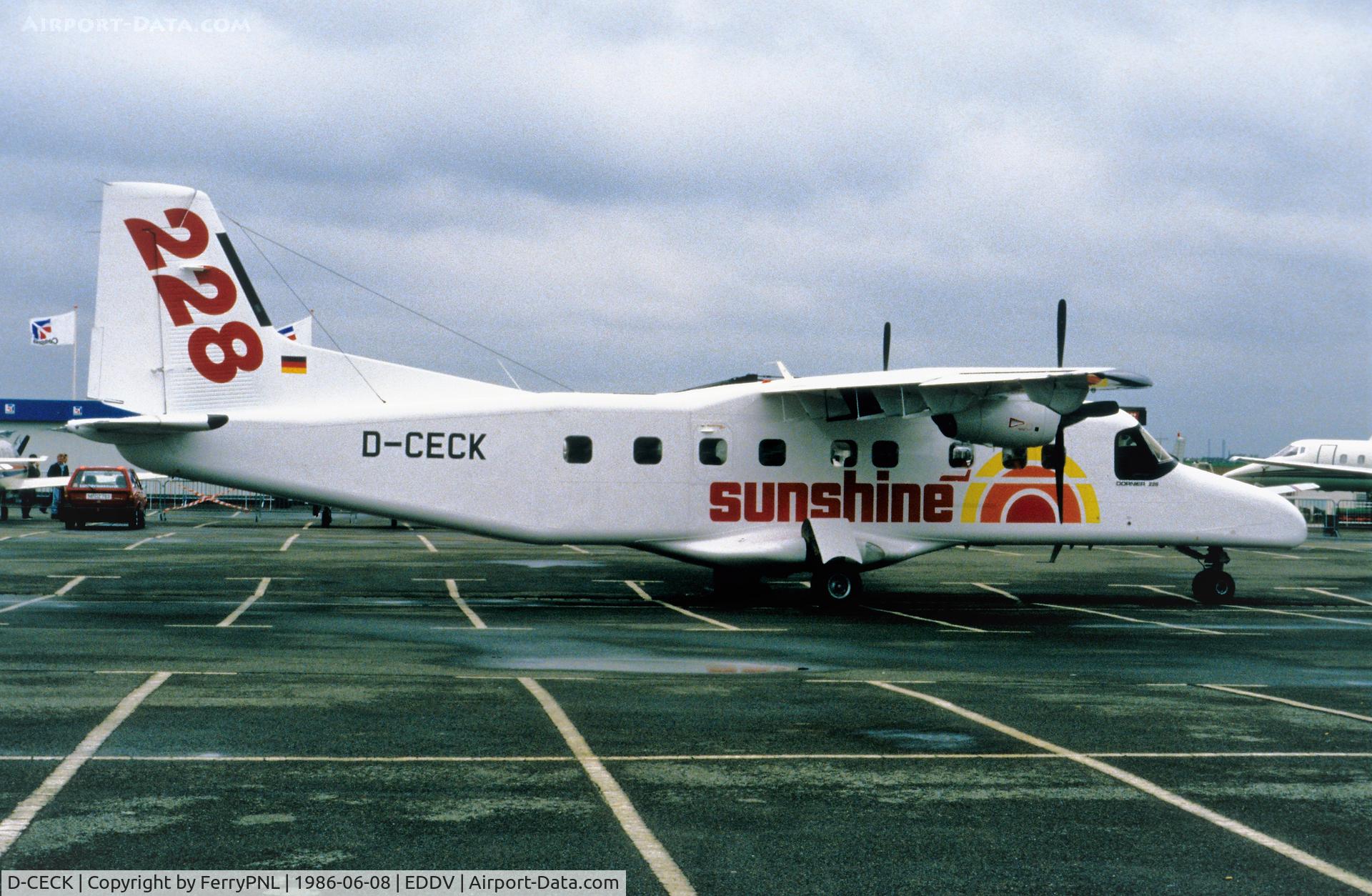D-CECK, 1985 Dornier 228-201 C/N 8066, Sunshine DO228