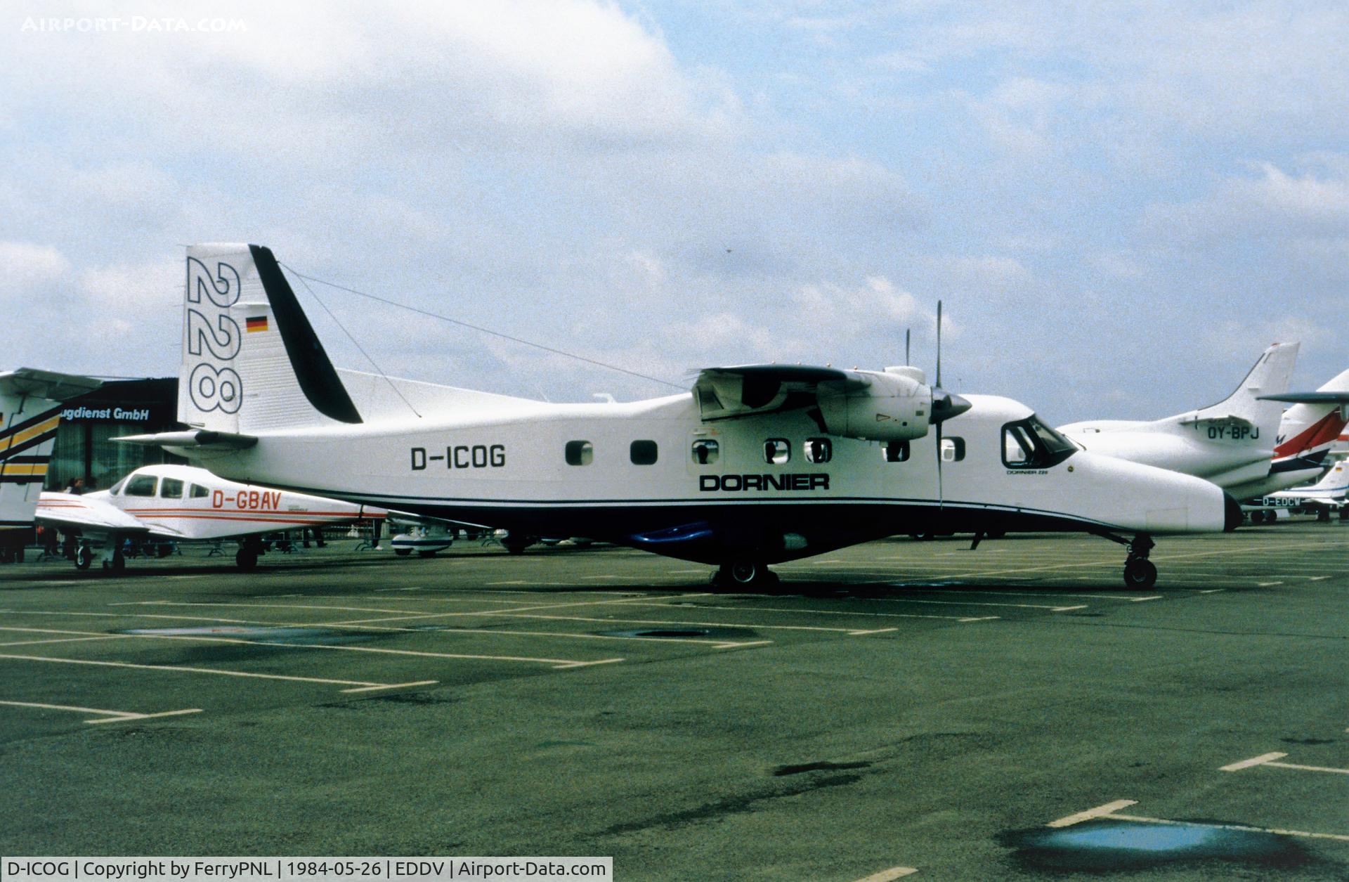 D-ICOG, 1982 Dornier 228-100 C/N 7001, Dornier DO228 demonstrator