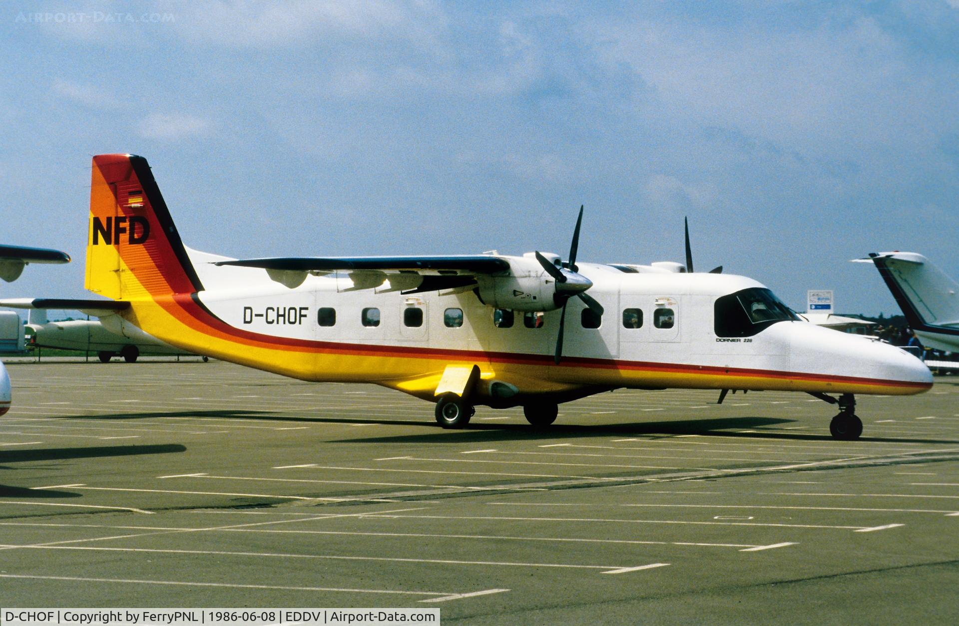 D-CHOF, 1985 Dornier 228-202 C/N 8069, NFD DO228