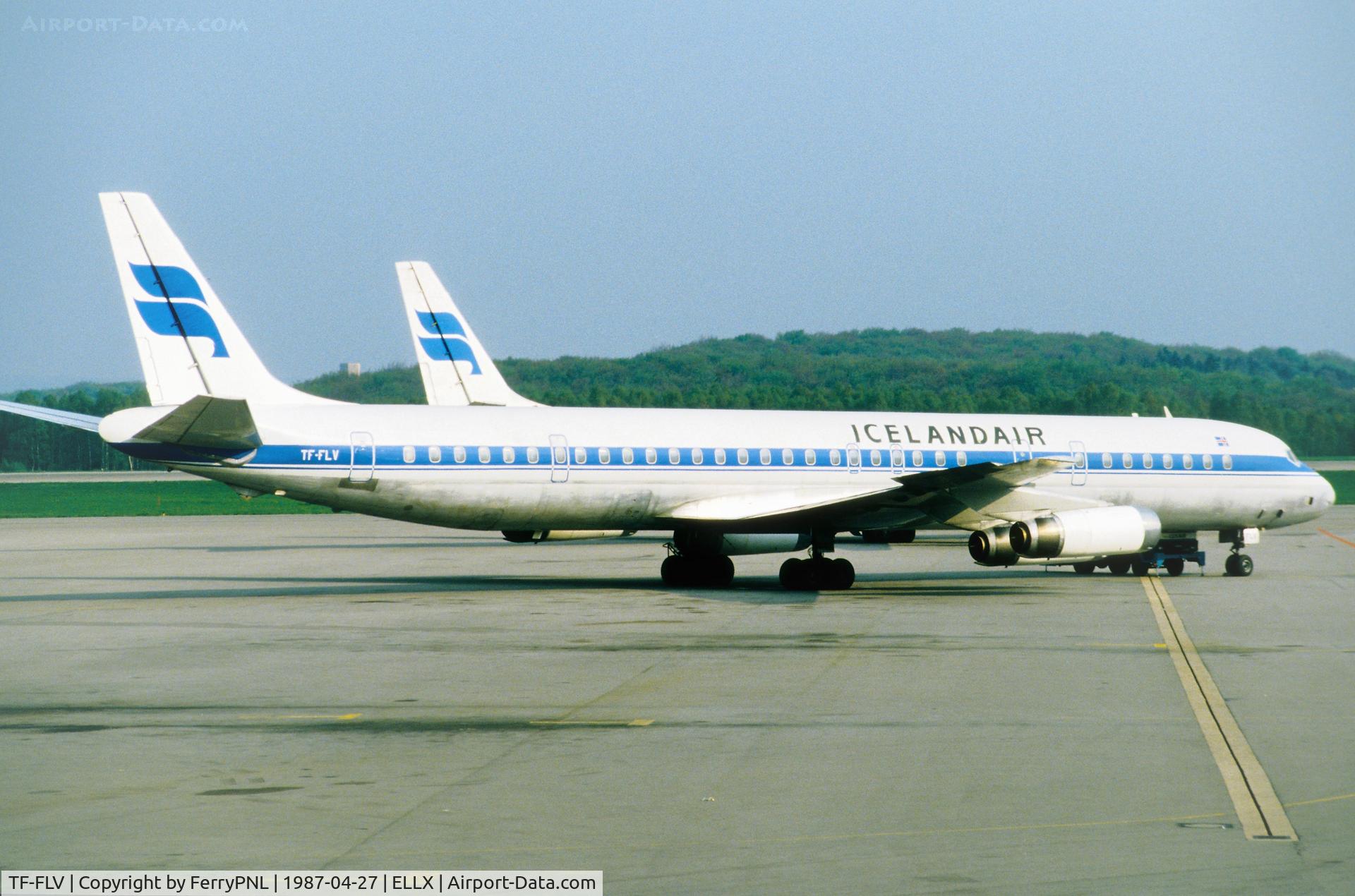 TF-FLV, 1969 Douglas DC-8-63 C/N 46121, Icelandair DC8-63 in LUX