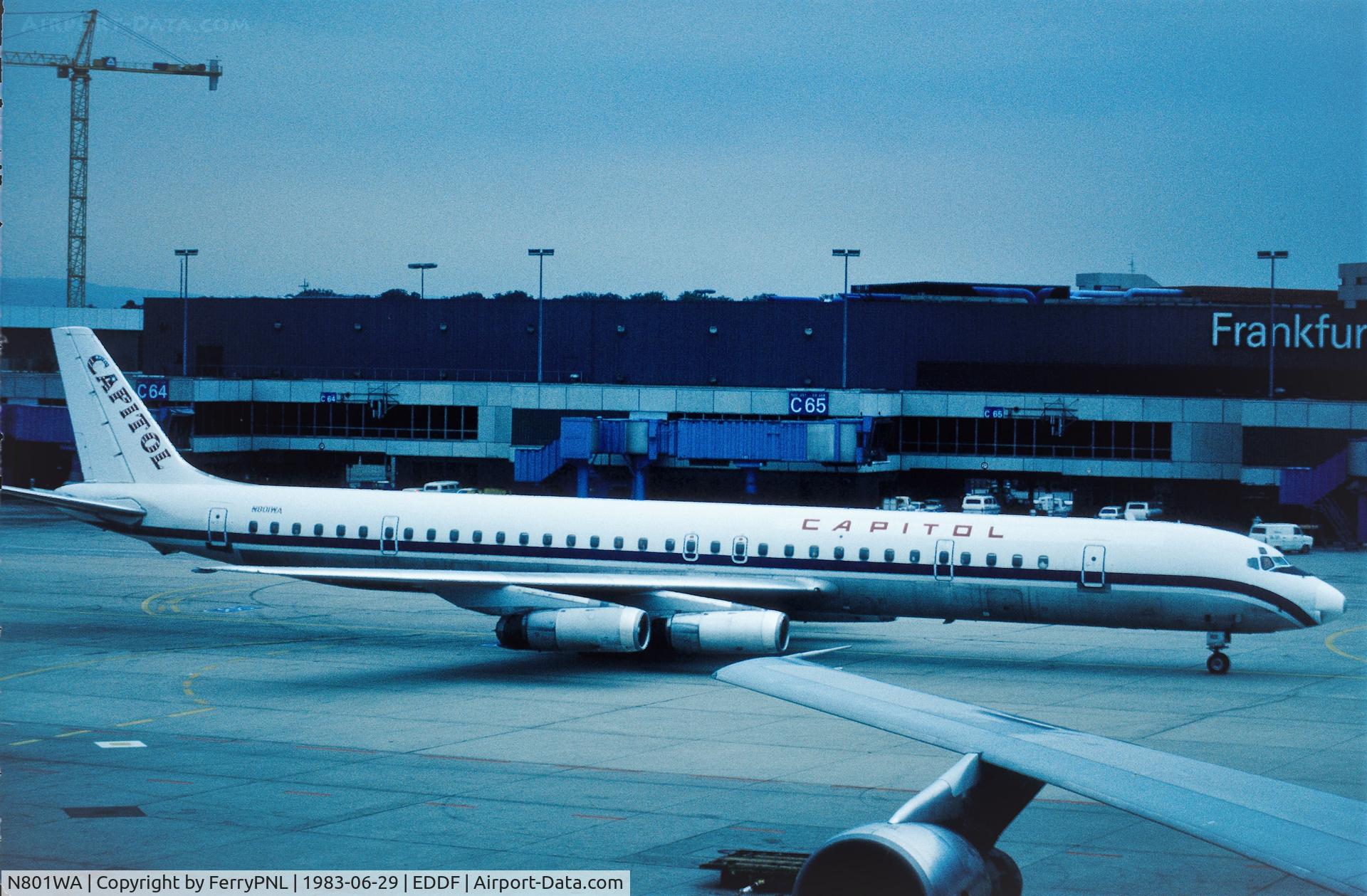 N801WA, 1970 Douglas DC-8-73CF C/N 46133, Capitol DC8