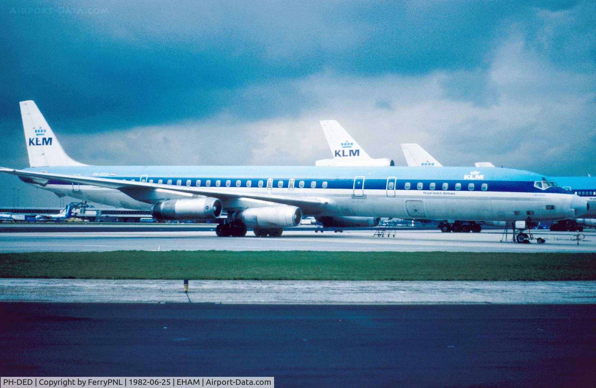 PH-DED, 1968 Douglas DC-8-63 C/N 46000, KLM DC-8-63 awaiting its next assignment