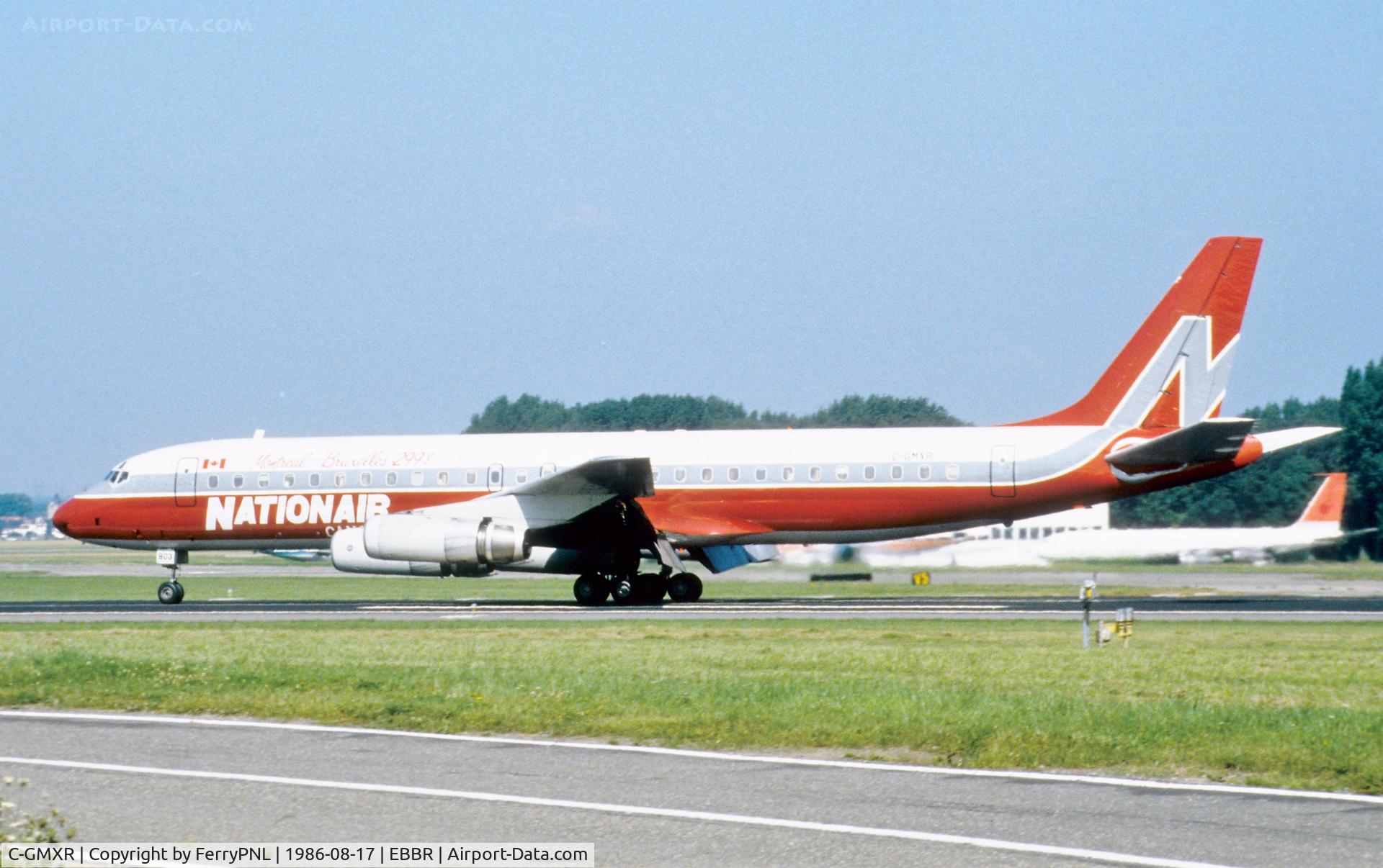 C-GMXR, 1968 Douglas DC-8-62 C/N 45925, Nationair DC8 landing on 25L