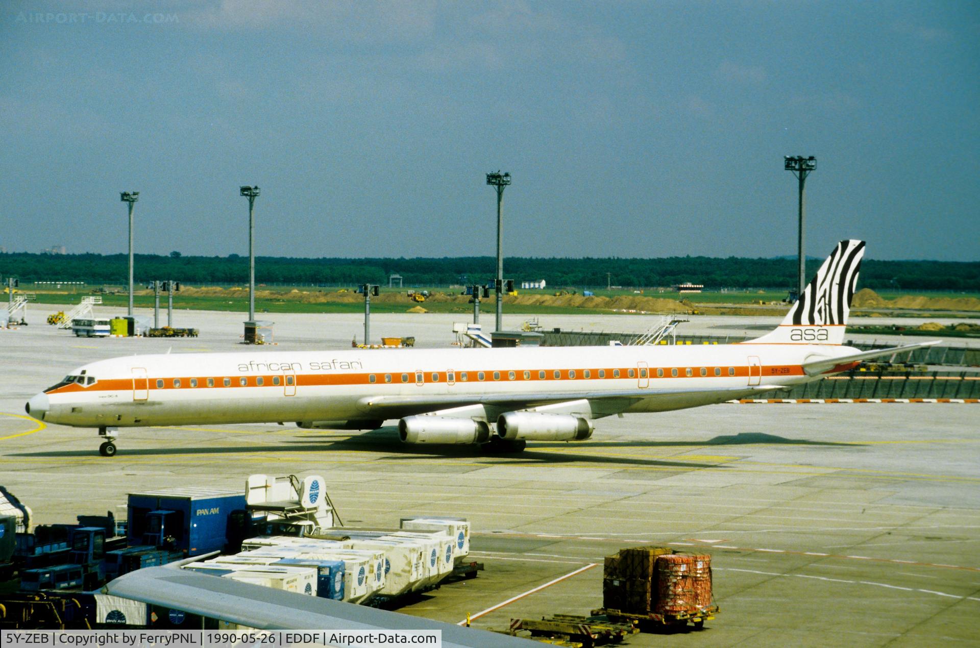 5Y-ZEB, 1969 Douglas DC-8-63 C/N 46122, African Safari DC-8-63 is a former KLM bird (PH-DEL)