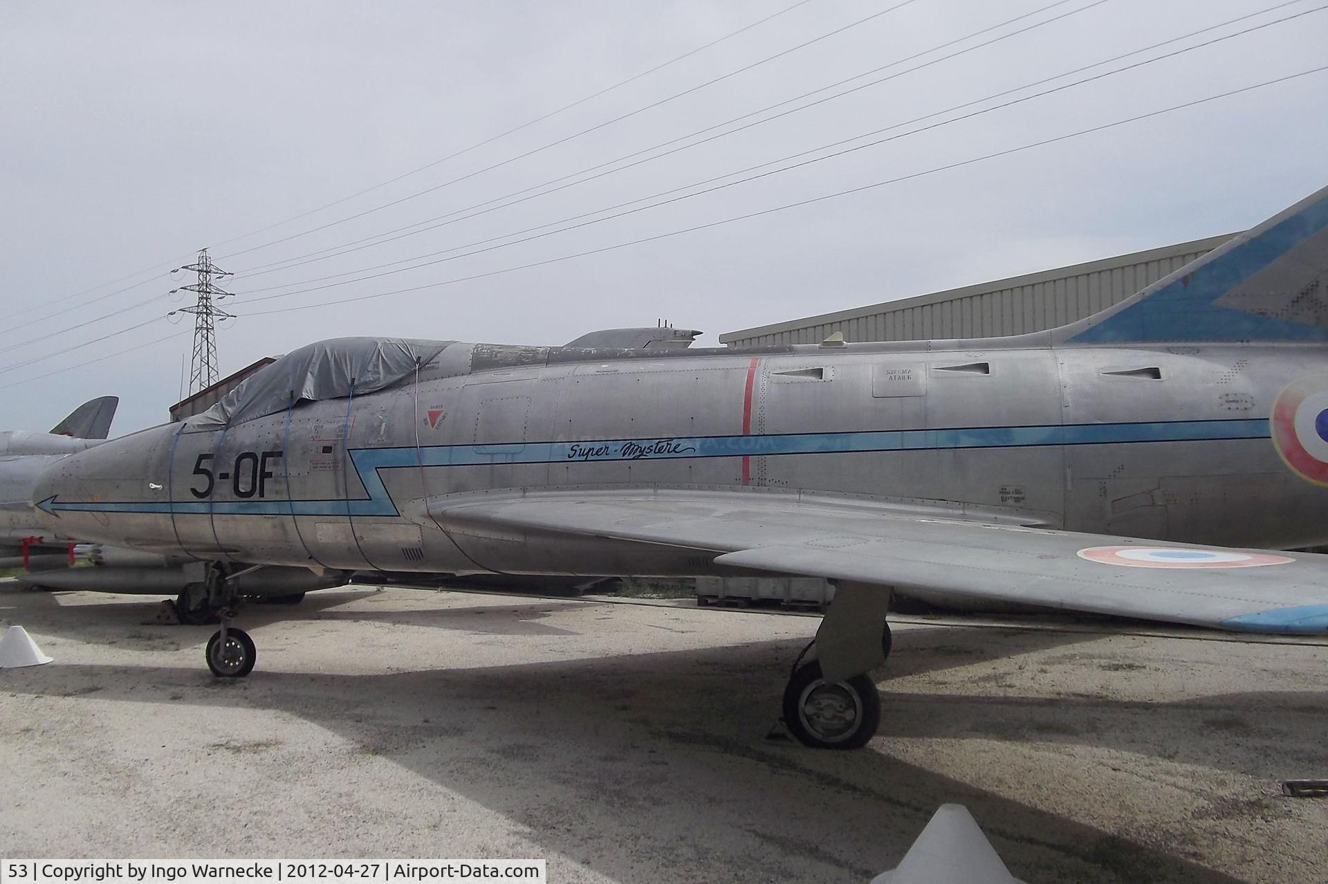 53, Dassault Super Mystere B.2 C/N 53, Dassault Super Mystere B.2 at the Musee Aeronautique, Orange