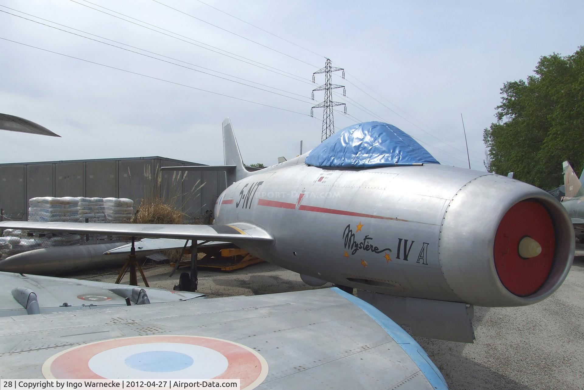 28, Dassault Mystere IVA C/N 28, Dassault Mystere IV A at the Musee Aeronautique, Orange