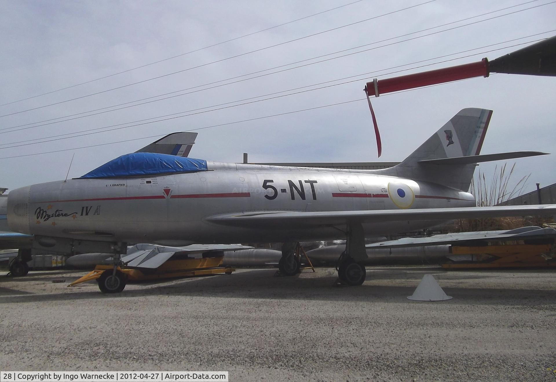 28, Dassault Mystere IVA C/N 28, Dassault Mystere IV A at the Musee Aeronautique, Orange