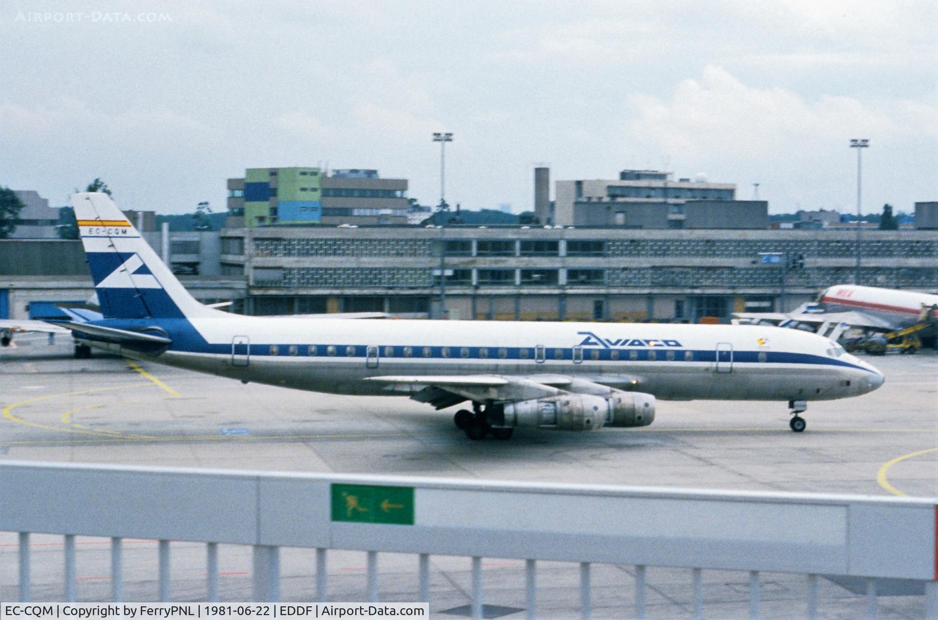 EC-CQM, 1963 Douglas DC-8-54CF C/N 45668, Aviaco DC-8-54CF departing