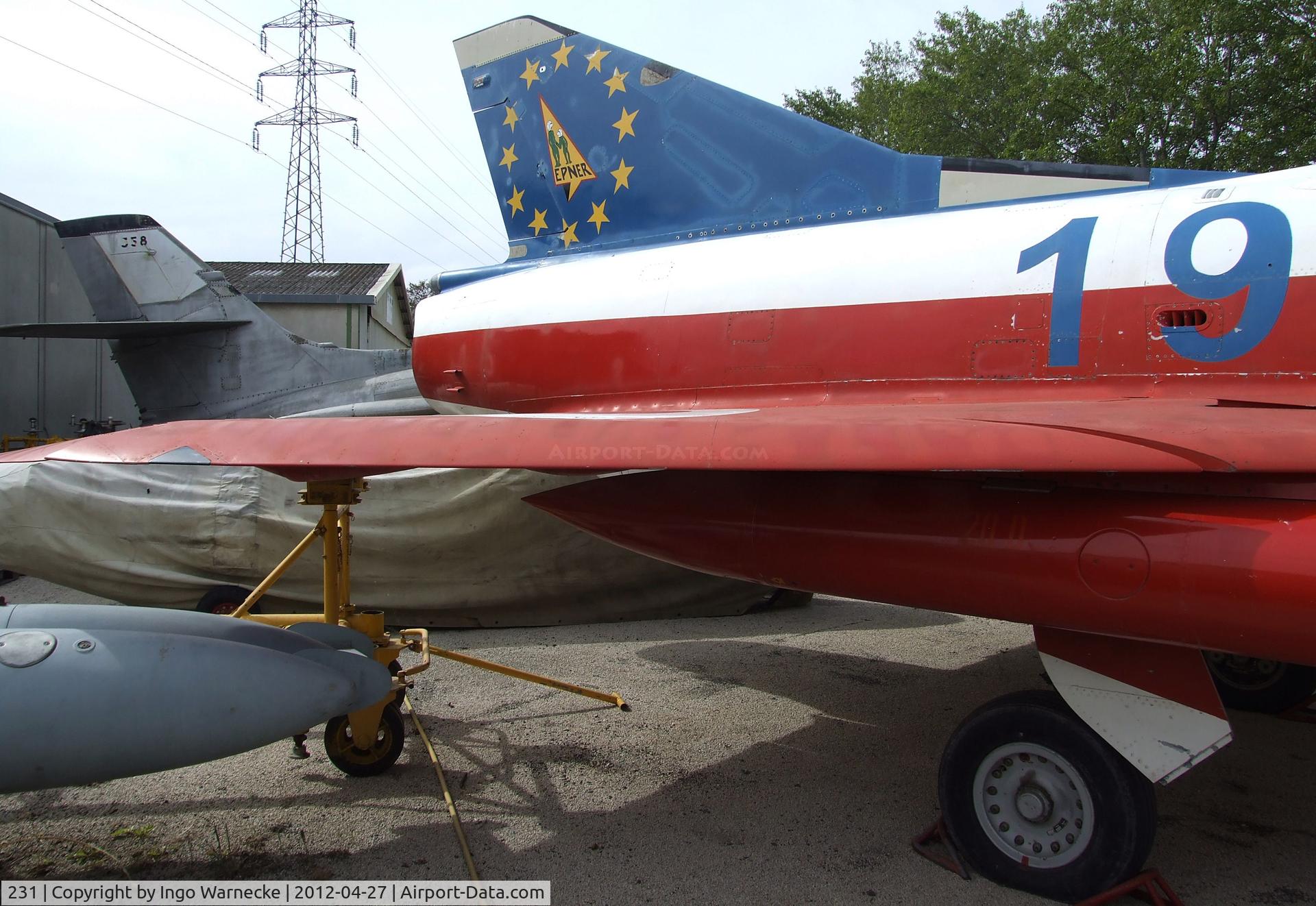 231, Dassault Mirage IIIB C/N 231, Dassault Mirage III B at the Musee Aeronautique, Orange