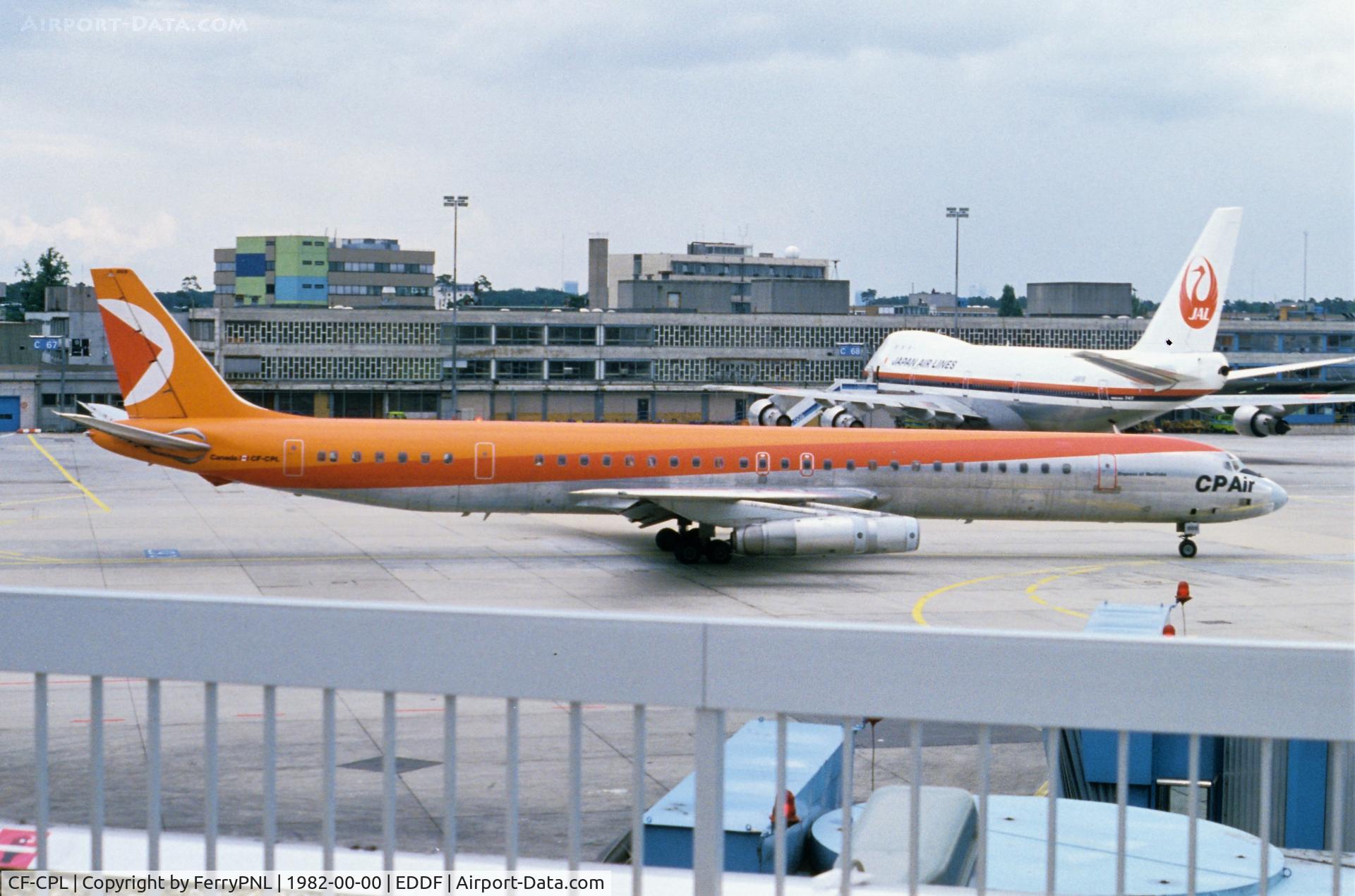 CF-CPL, 1969 Douglas DC-8-63 C/N 46095, CP Air DC-8-63 for departure