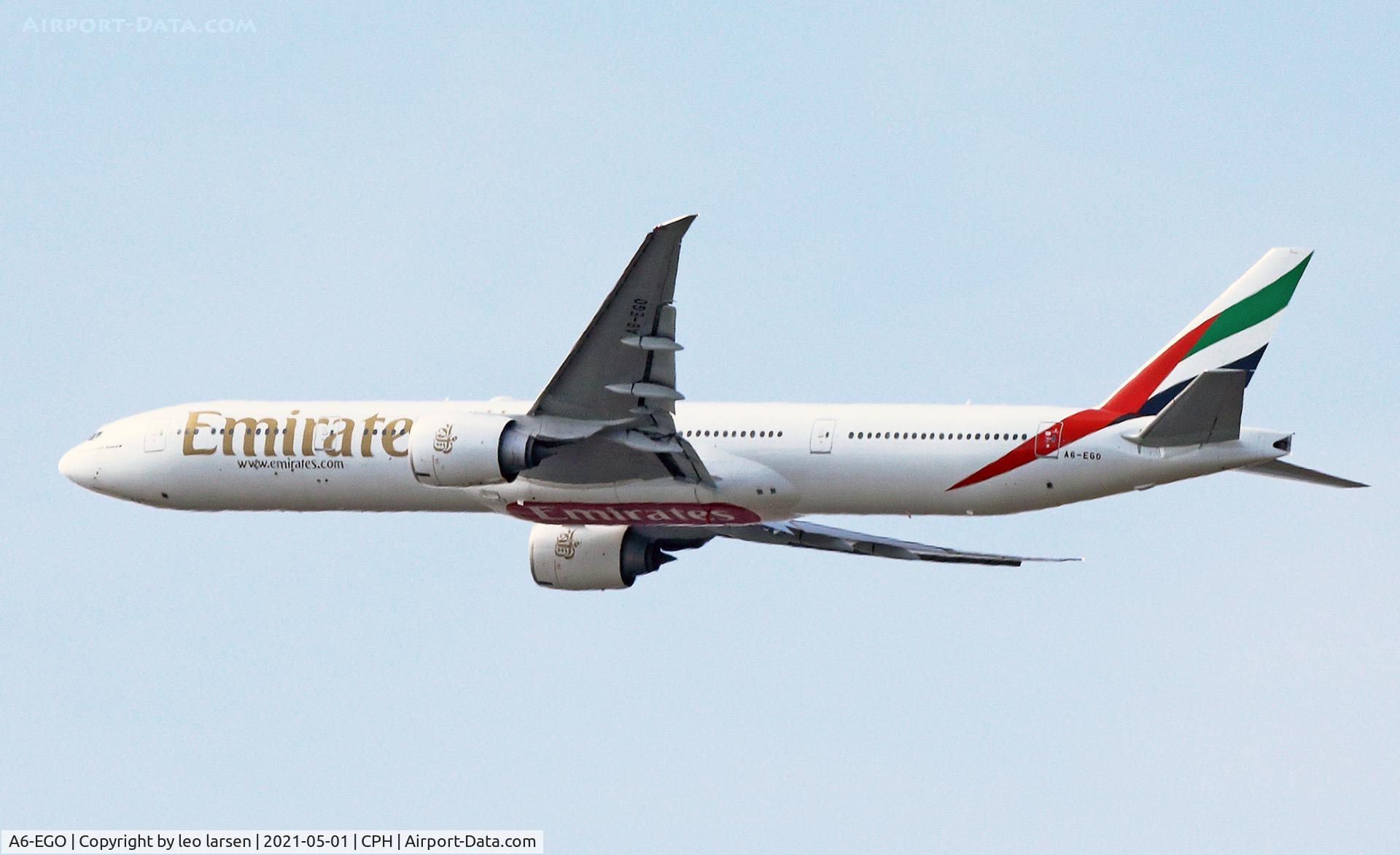 A6-EGO, 2012 Boeing 777-31H/ER C/N 35598, Copenhagen 1.5.2021