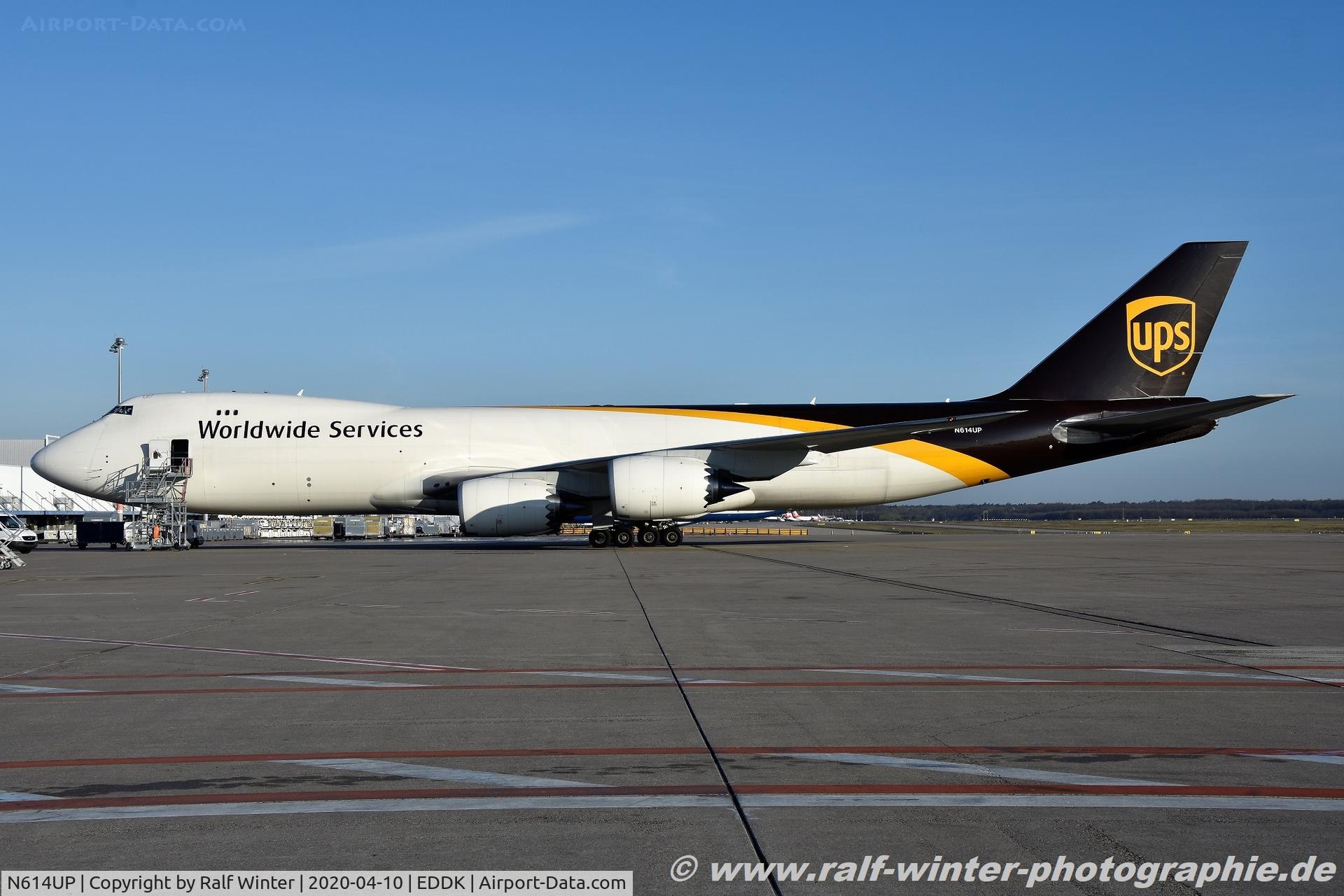N614UP, 2019 Boeing 747-8F C/N 64260, Boeing 747-8F - 5X UPS United Parcel Service - 64260 - N614UP - 10.04.2020 - CGN