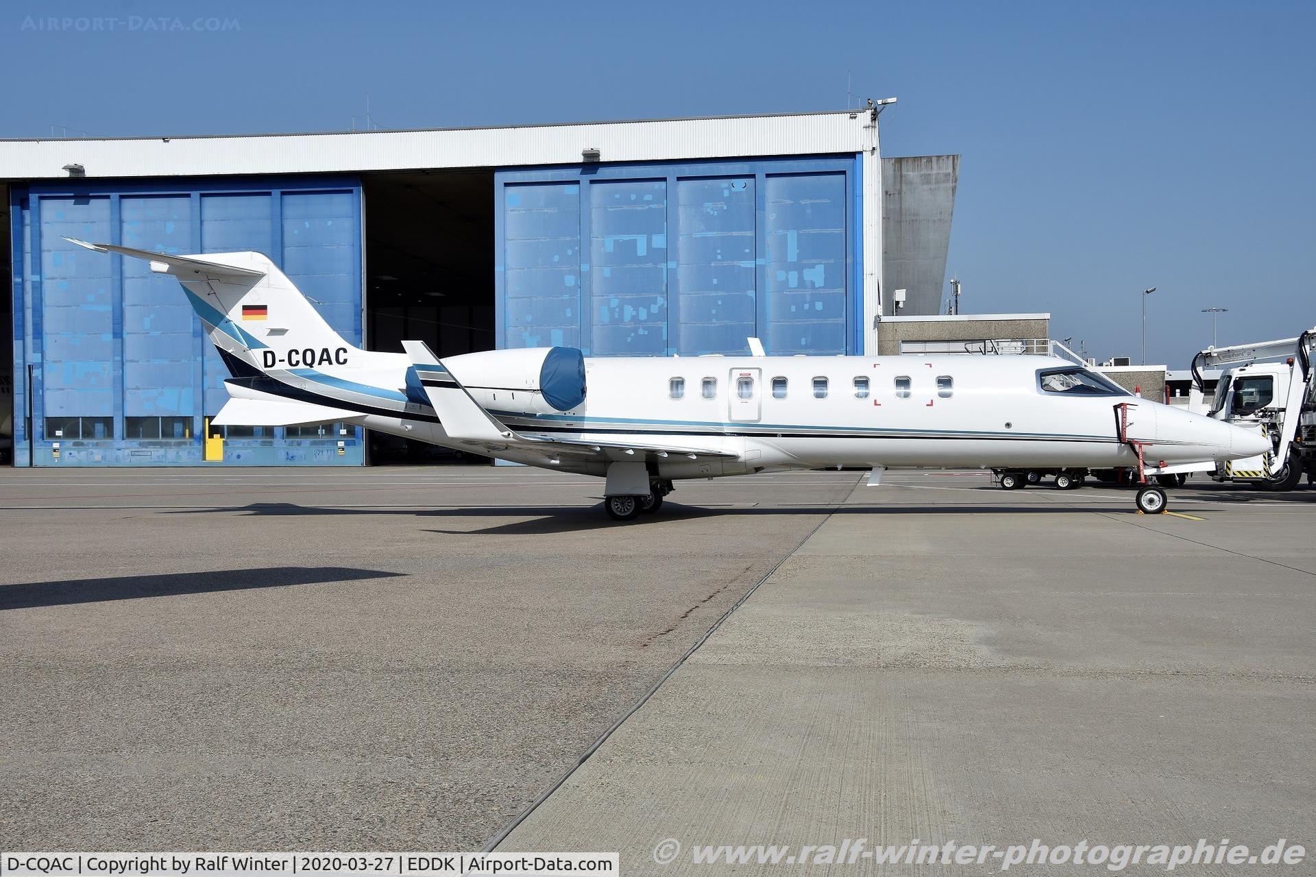 D-CQAC, 2001 Learjet 45 C/N 45-0148, Learjet 45 - QAJ Quick Air Jet Charter - 45-148 - D-CQAC - 27.03.2020 - CGN