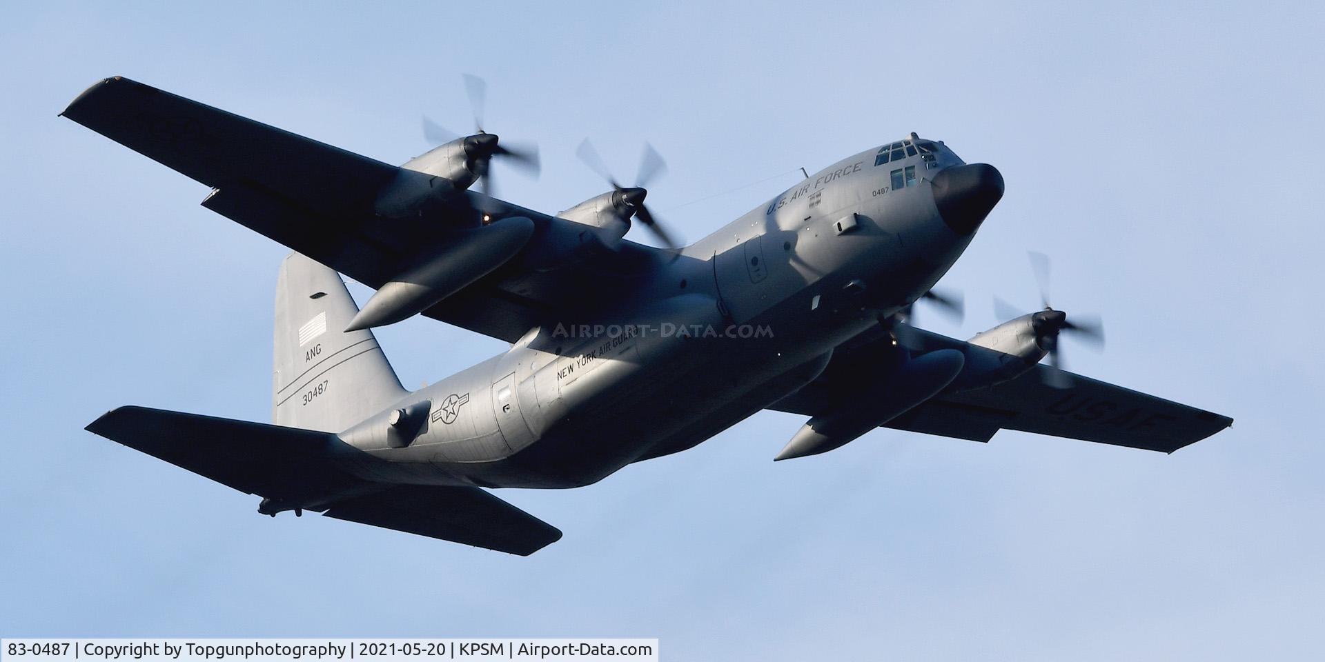 83-0487, 1983 Lockheed C-130H Hercules C/N 382-5012, SKIER87, 139th AS