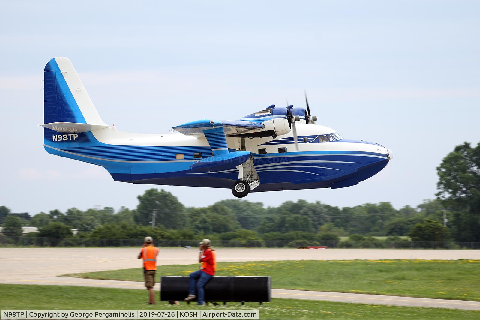 N98TP, 1951 Grumman HU-16B Albatross C/N G-243, Departing runway 18R.