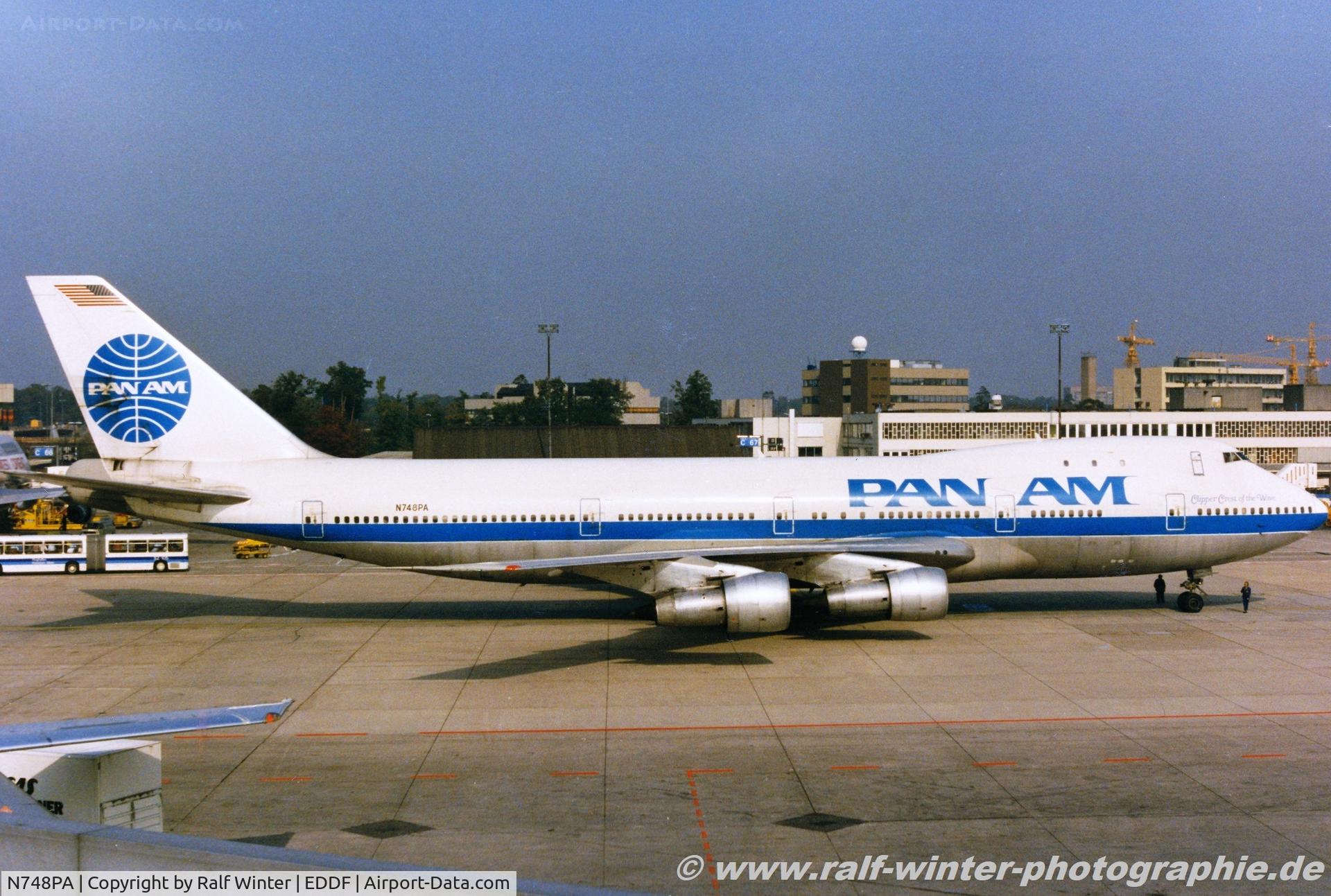 N748PA, 1970 Boeing 747-121 C/N 19652, Boeing 747-121 - PA PAA Pan American World Airlines 'Clipper Crest of the Wave' - 19652 - N748PA - FRA