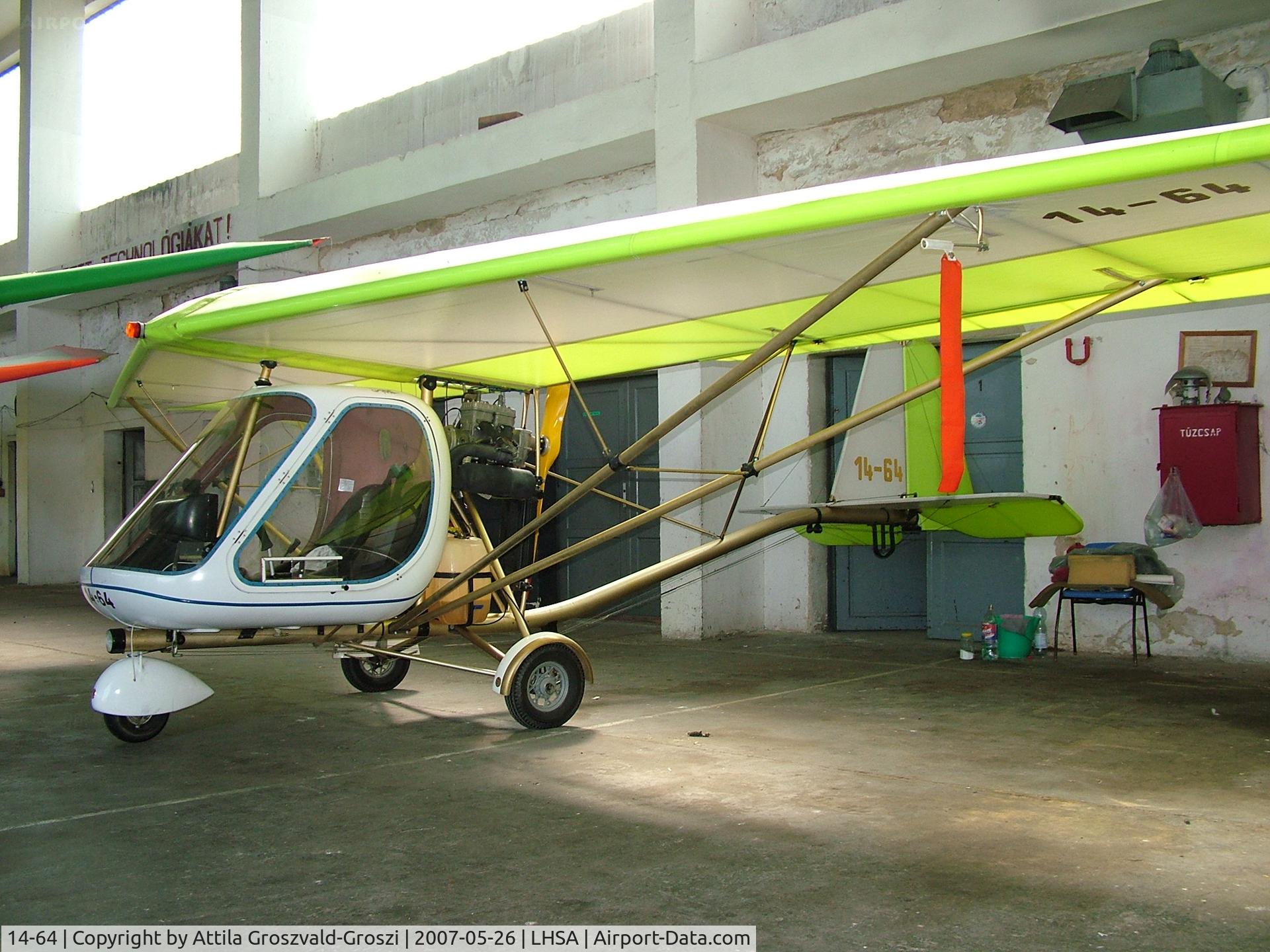 14-64, Ferrari ULM Tucano C/N 0013, LHSA - Szentkirályszabadja Airport, Hungary