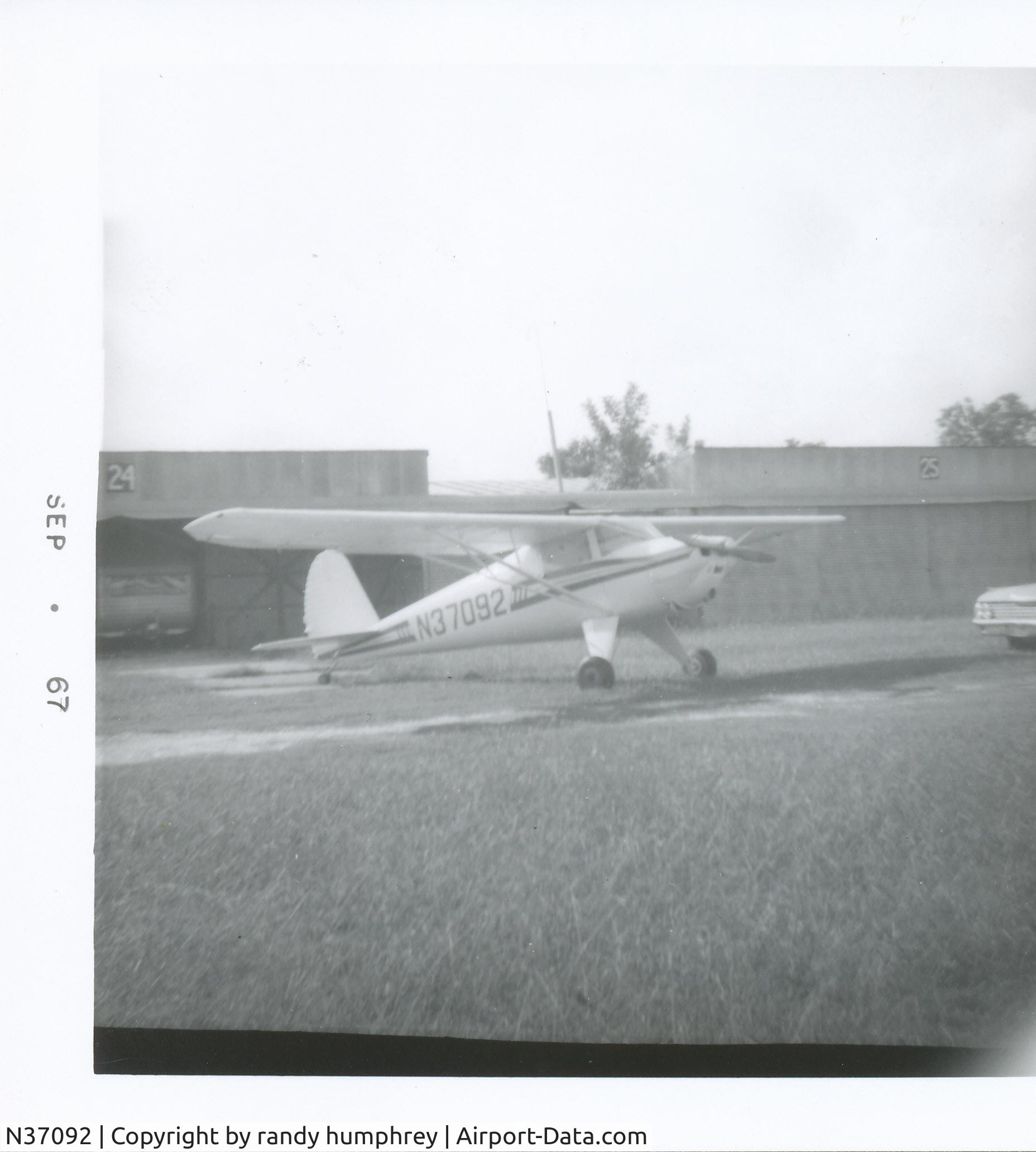N37092, Luscombe 8A C/N 1753, N37092 in Texas after hurricane Carla damage repair.