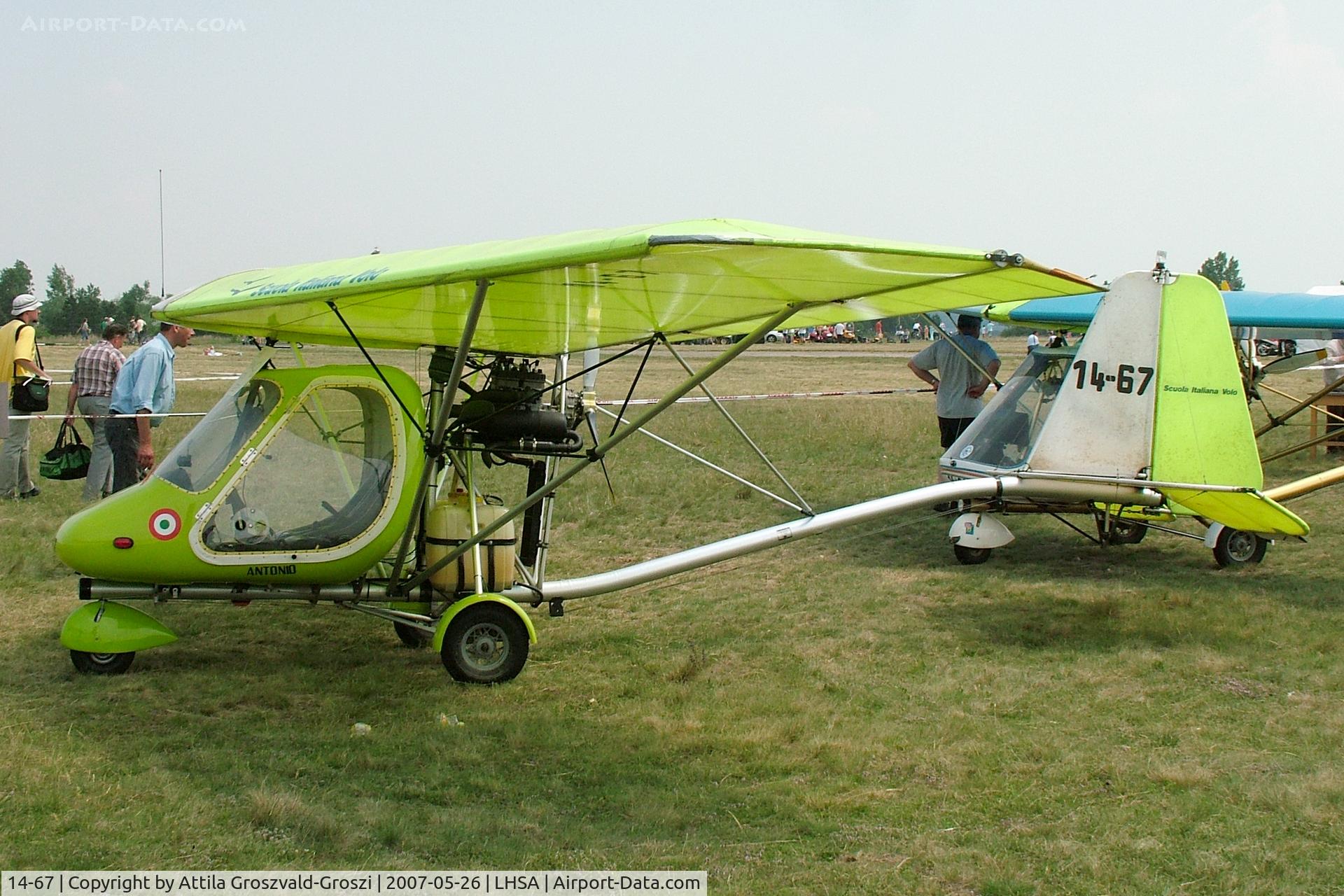 14-67, Ferrari ULM Tucano C/N 281, LHSA - Szentkirályszabadja Airport, Hungary