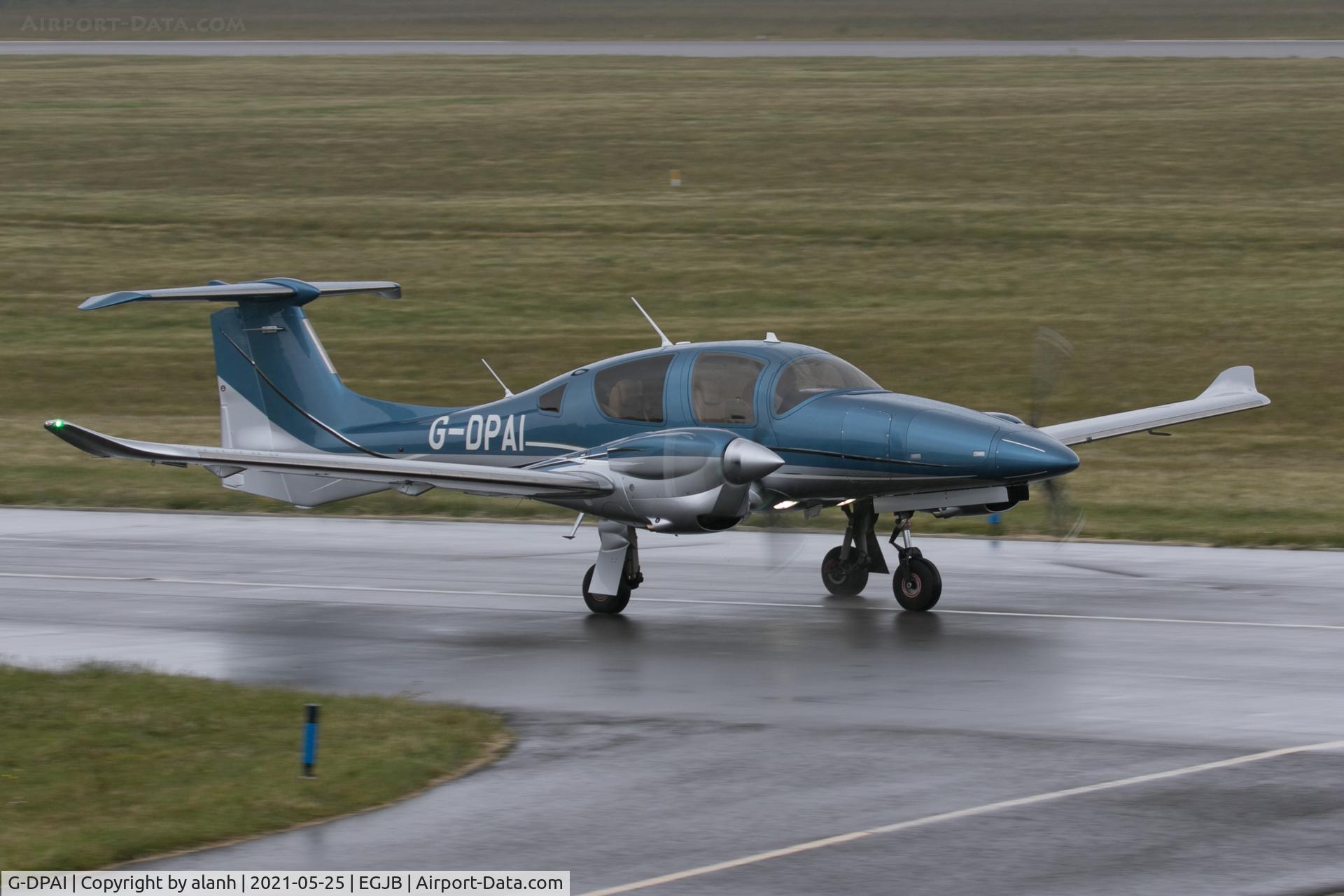 G-DPAI, 2020 Diamond DA-62 C/N 62.139, Taxying after arrival at Guernsey