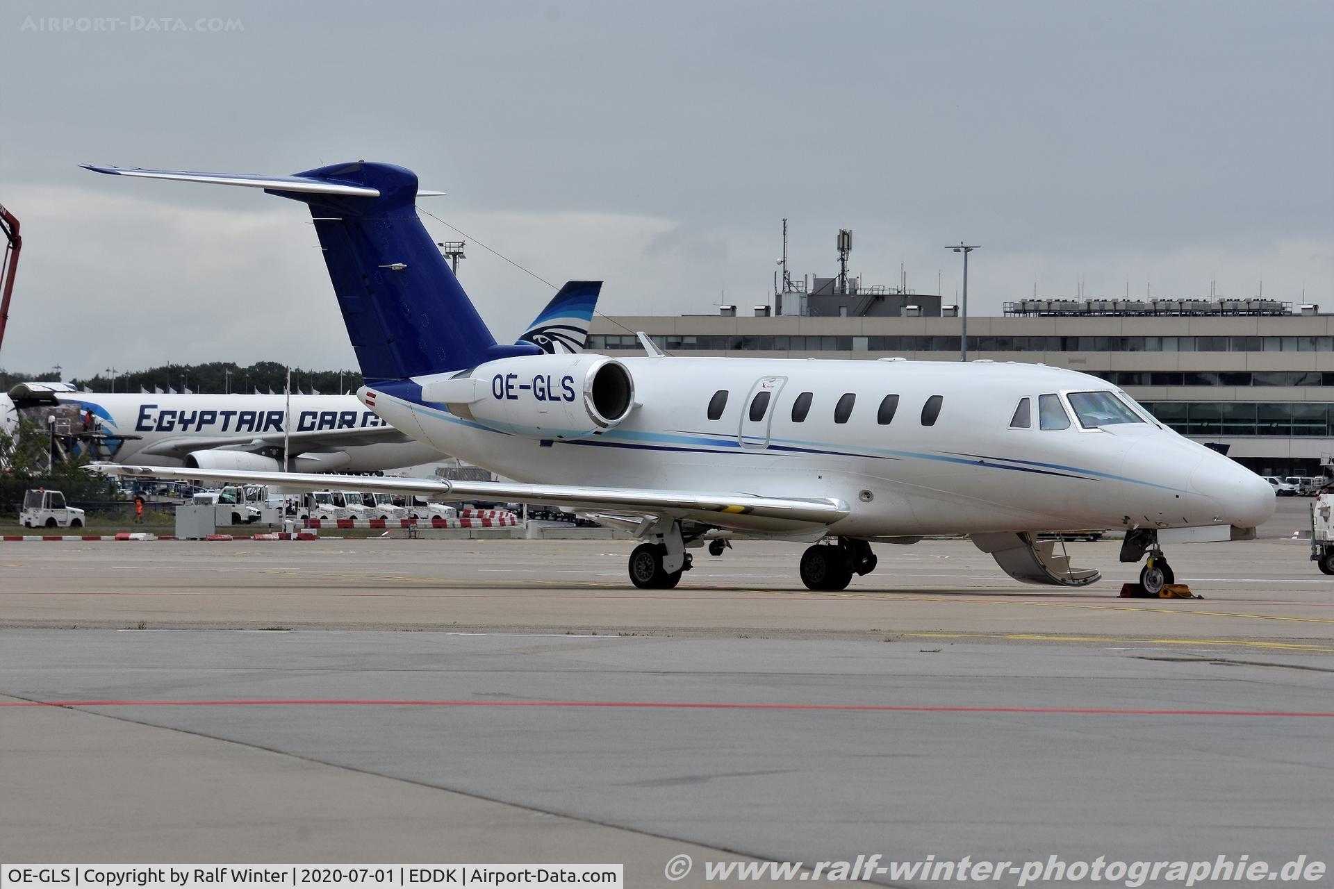 OE-GLS, 1999 Cessna 650 Citation VII C/N 650-7110, Cessna 650 Citation 7 - TJS Tyrolean Jet Service - 650-7110 - OE-GLS - 01.07.2020 - CGN